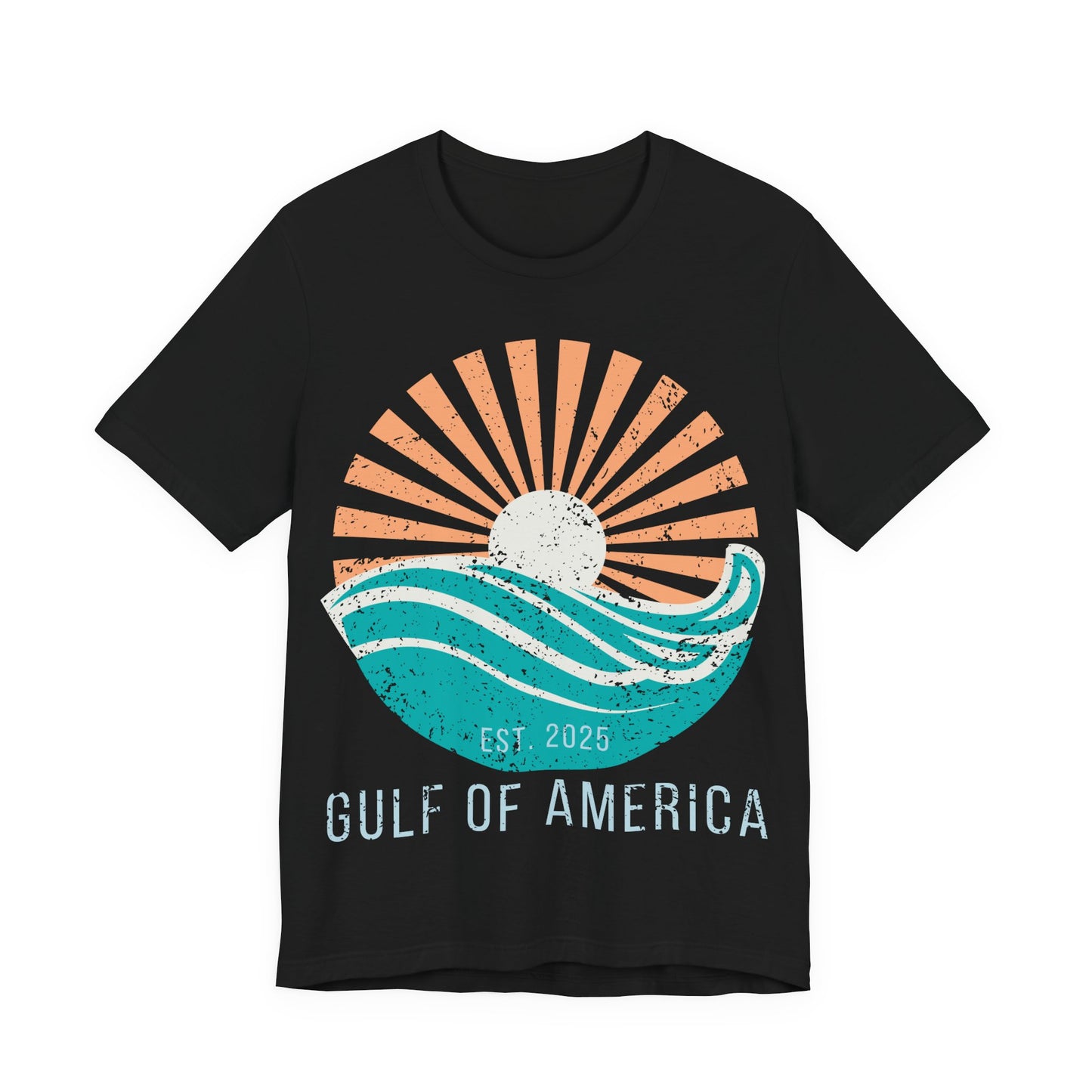 Gulf of America Shirt, Retro Beach Sunset Tee, Coastal Vacation Shirt, Vintage Ocean Graphic Tee, Gulf Coast Shirt, Summer Beach Shirt