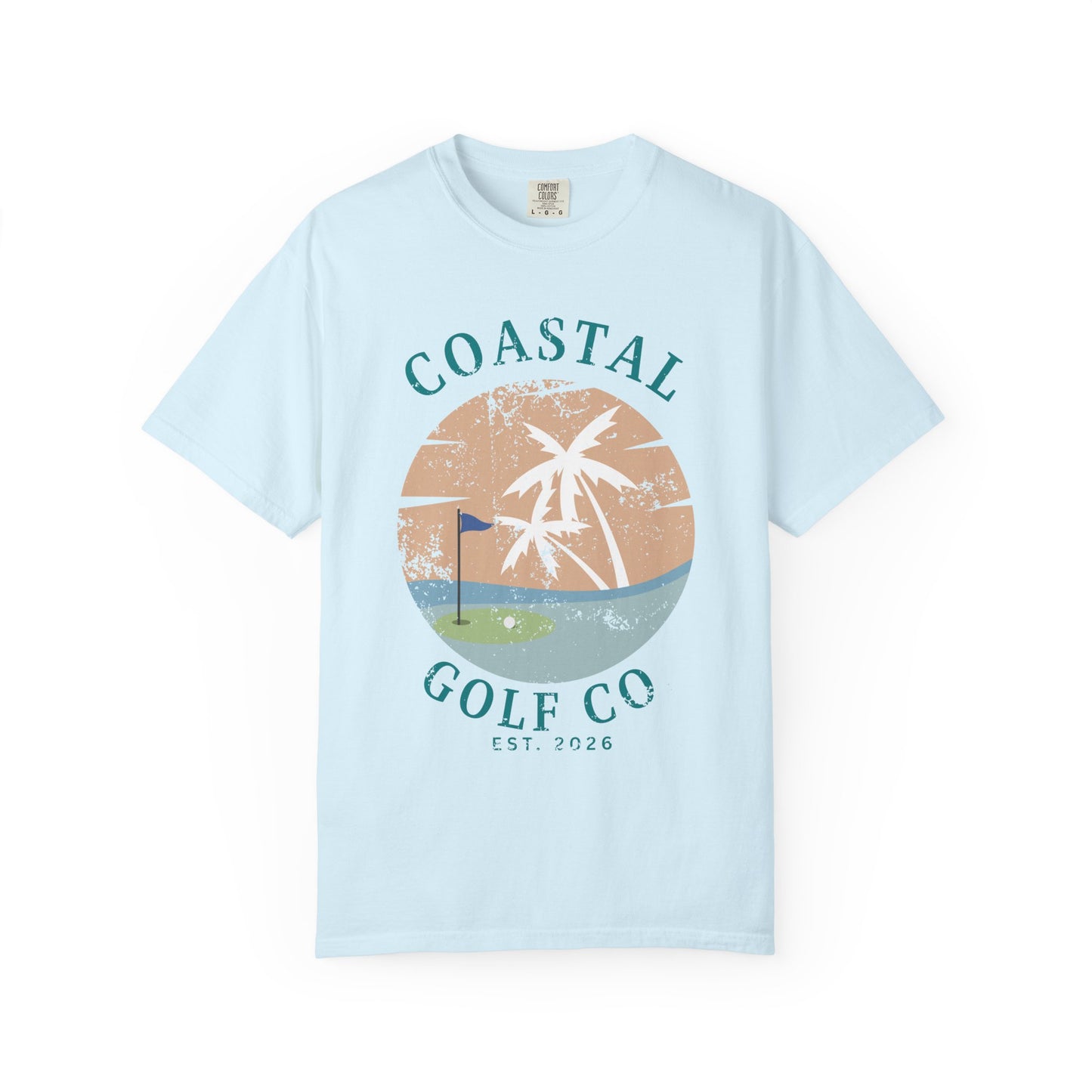 Coastal Golf Co Shirt, Coastal Golf Tee, Beach Golf Shirt, Golf Vacation T-Shirt, Coastal Lifestyle Apparel, Golfer Gift