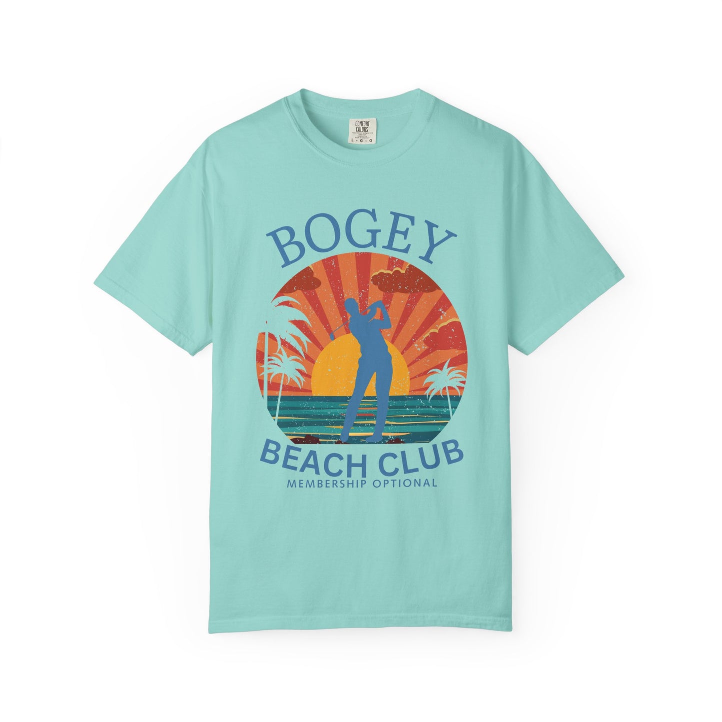 Bogey Beach Club Shirt, Funny Golf Shirt, Coastal Golf Tee, Golf Vacation T-Shirt, Beach Golfer Gift, Golf Lifestyle Apparel