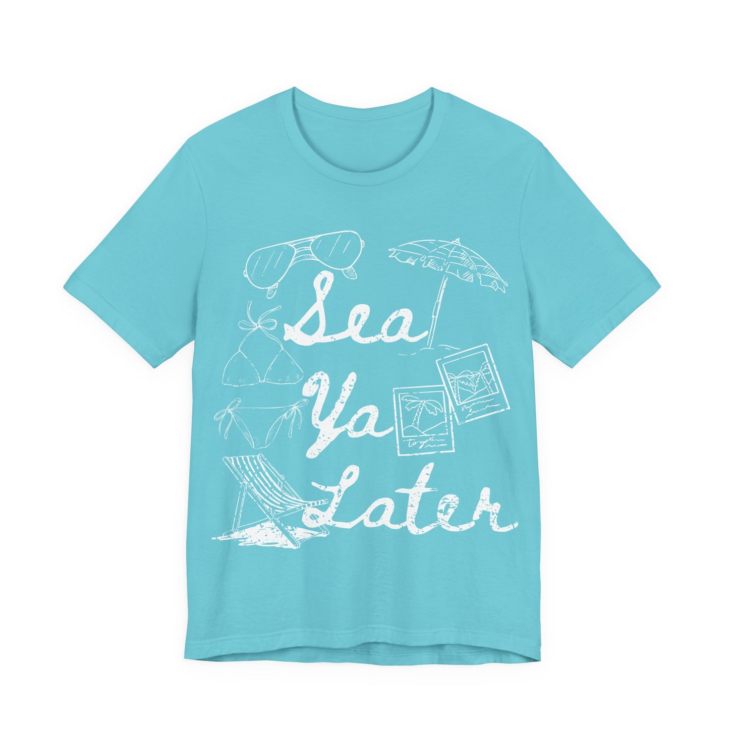 Sea Ya Later Shirt, Beach Vacation Tee, Coastal Summer Shirt, Ocean Graphic Tee, Cute Beach Shirt, Summer Vacation Outfit