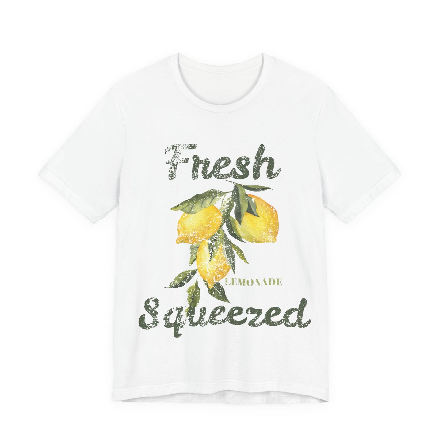 Fresh Squeezed Lemon Shirt, Lemon Graphic Tee, Cute Summer Citrus Shirt, Lemon Lover Gift, Retro Fruit Graphic T-Shirt