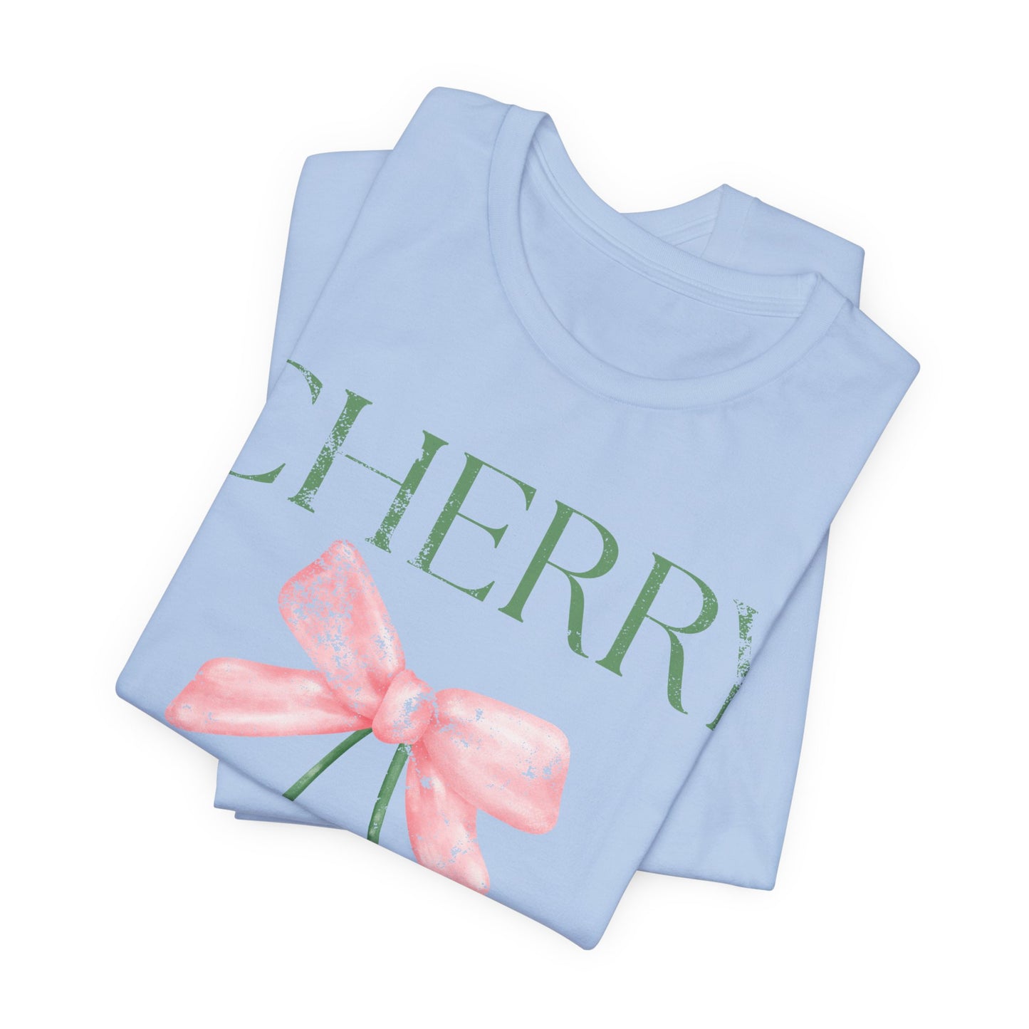 Cherry Picking Shirt, Coquette Aesthetic Tee, Cute Cherry Bow Shirt, Preppy Graphic Tee, Girly Summer Shirt, Trendy Cute Tee, Fruit Shirt