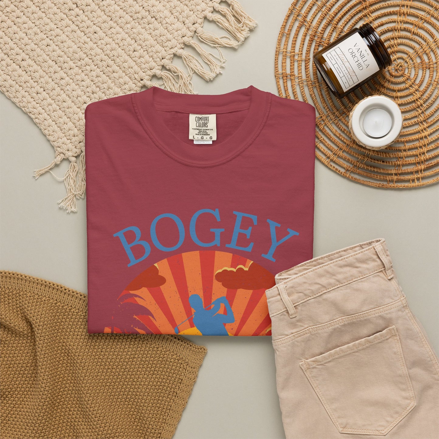 Bogey Beach Club Shirt, Funny Golf Shirt, Coastal Golf Tee, Golf Vacation T-Shirt, Beach Golfer Gift, Golf Lifestyle Apparel