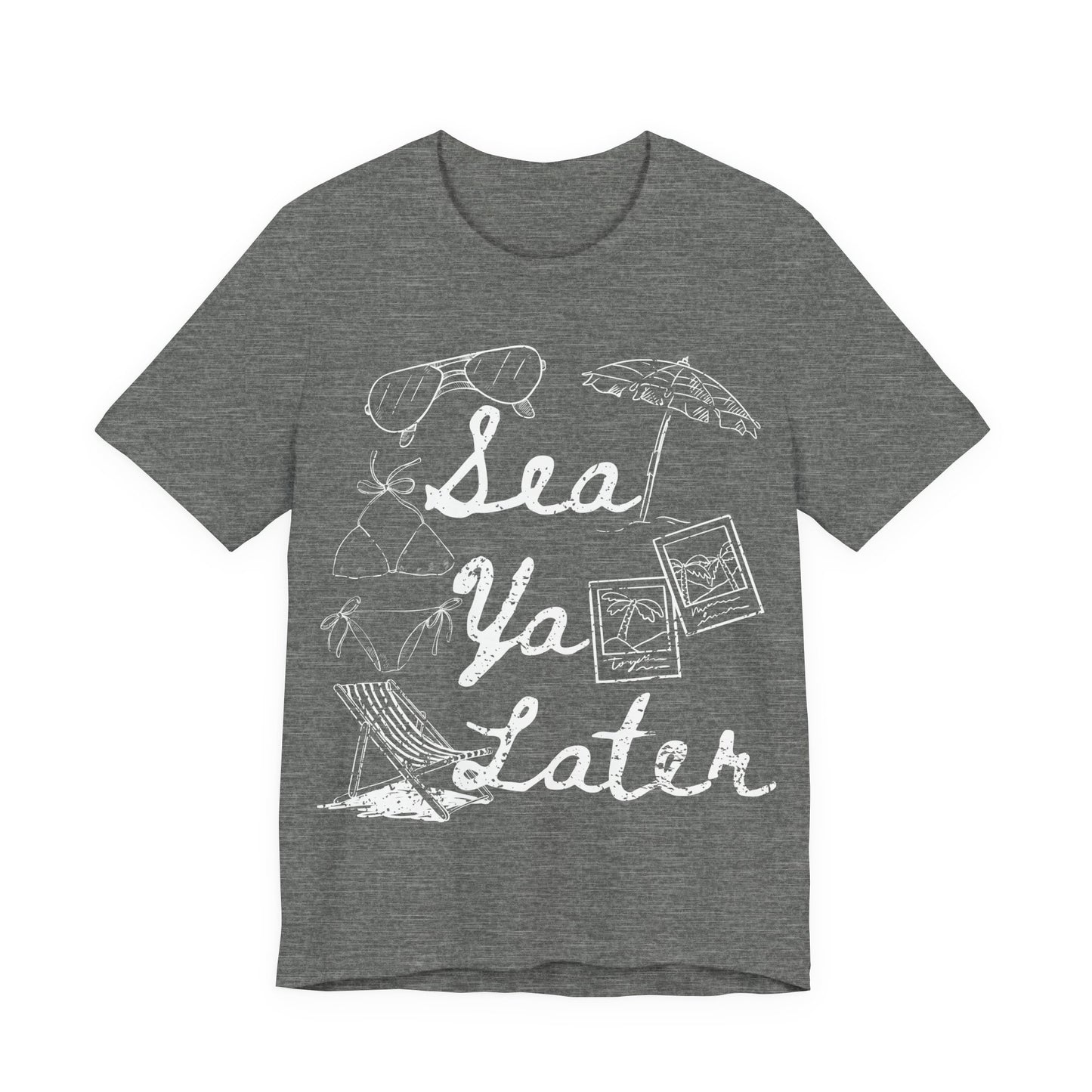 Sea Ya Later Shirt, Beach Vacation Tee, Coastal Summer Shirt, Ocean Graphic Tee, Cute Beach Shirt, Summer Vacation Outfit
