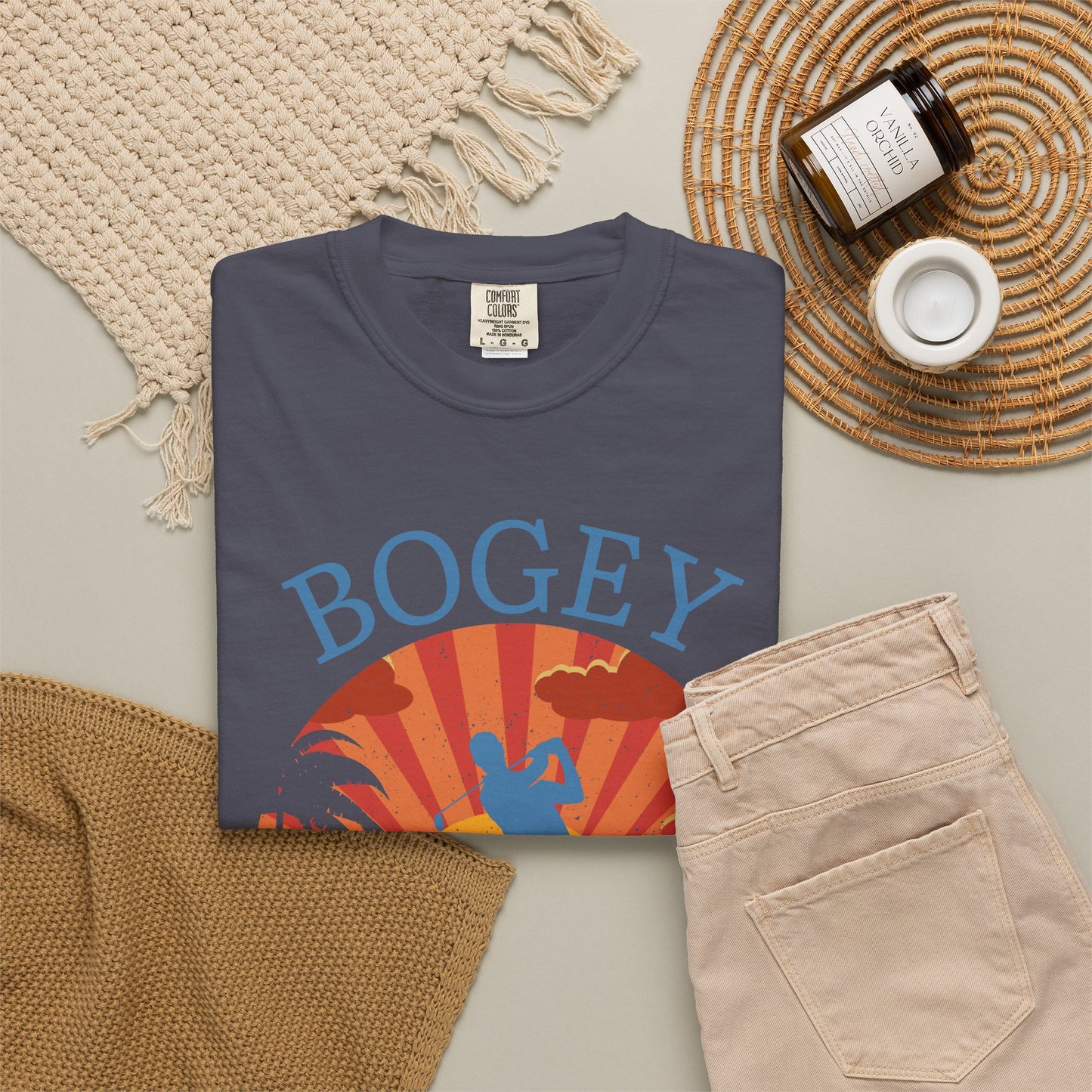 Bogey Beach Club Shirt, Funny Golf Shirt, Coastal Golf Tee, Golf Vacation T-Shirt, Beach Golfer Gift, Golf Lifestyle Apparel