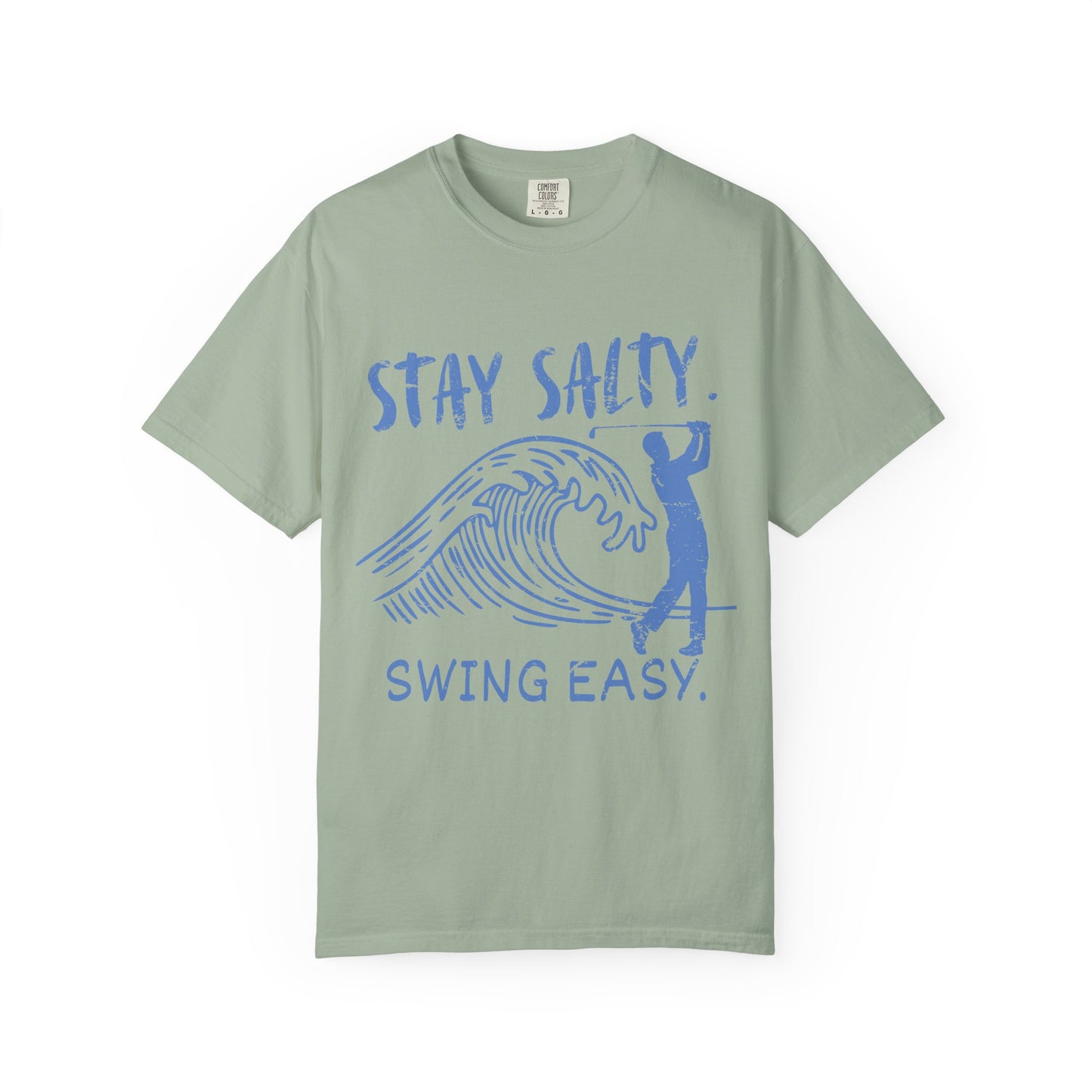 Stay Salty Swing Easy Shirt, Coastal Golf Shirt, Beach Golf Tee, Funny Golfer T, Golf Vacation Shirt, Coastal Lifestyle Tee, Golf Lover Gift