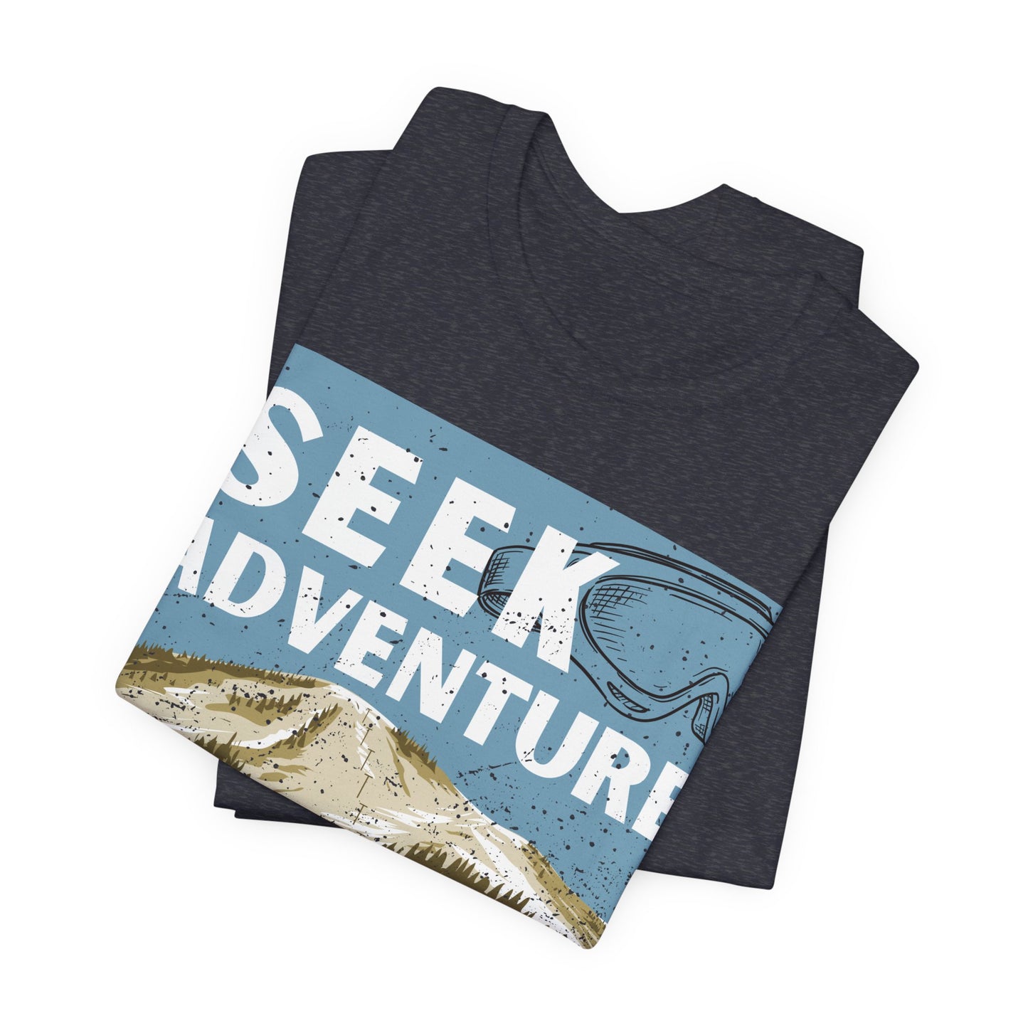 Seek Adventure Shirt, Ski Graphic Tee, Winter Mountain Shirt, Snowboarding Tee, Ski Trip Shirt, Outdoor Adventure Shirt, Travel Tee