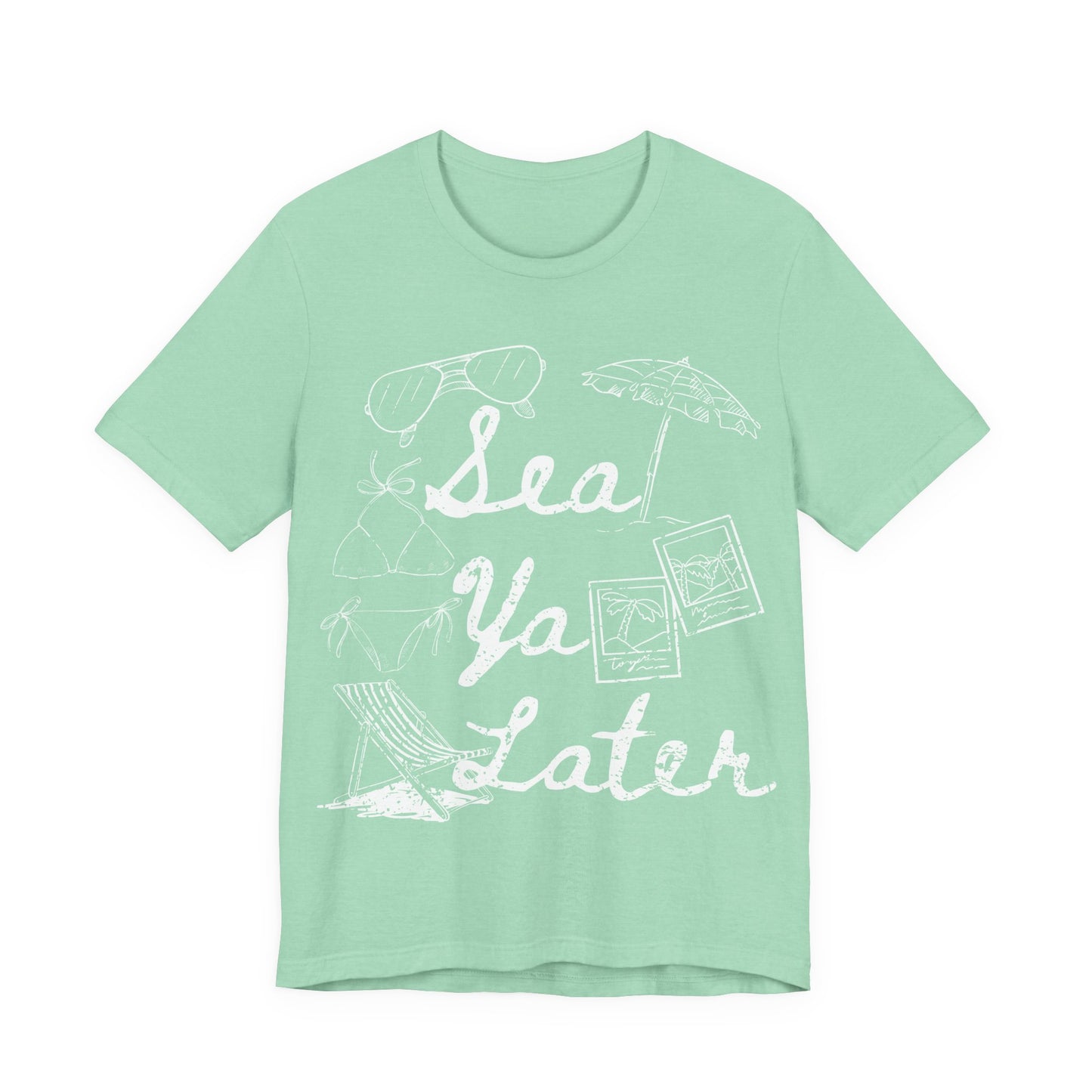 Sea Ya Later Shirt, Beach Vacation Tee, Coastal Summer Shirt, Ocean Graphic Tee, Cute Beach Shirt, Summer Vacation Outfit