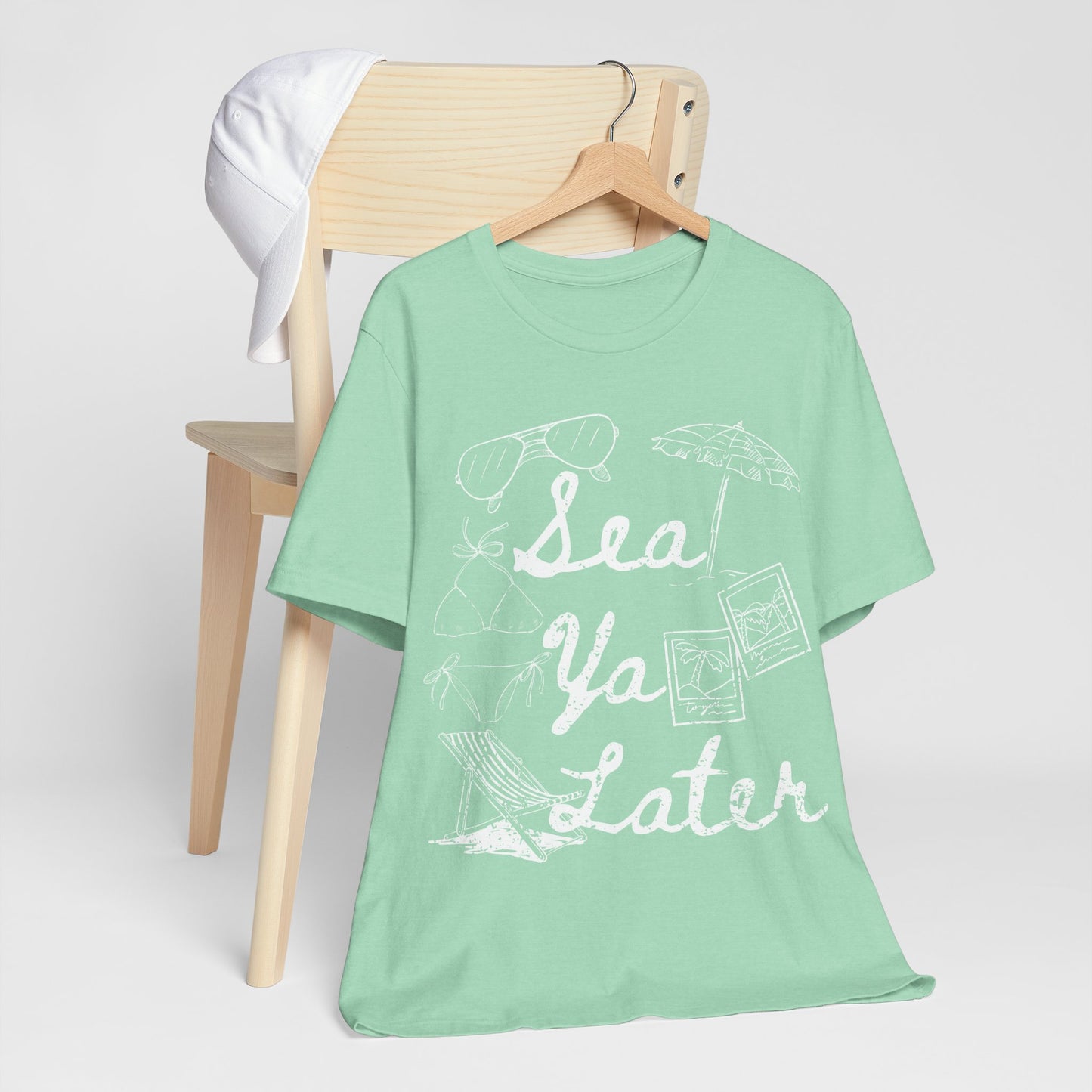 Sea Ya Later Shirt, Beach Vacation Tee, Coastal Summer Shirt, Ocean Graphic Tee, Cute Beach Shirt, Summer Vacation Outfit
