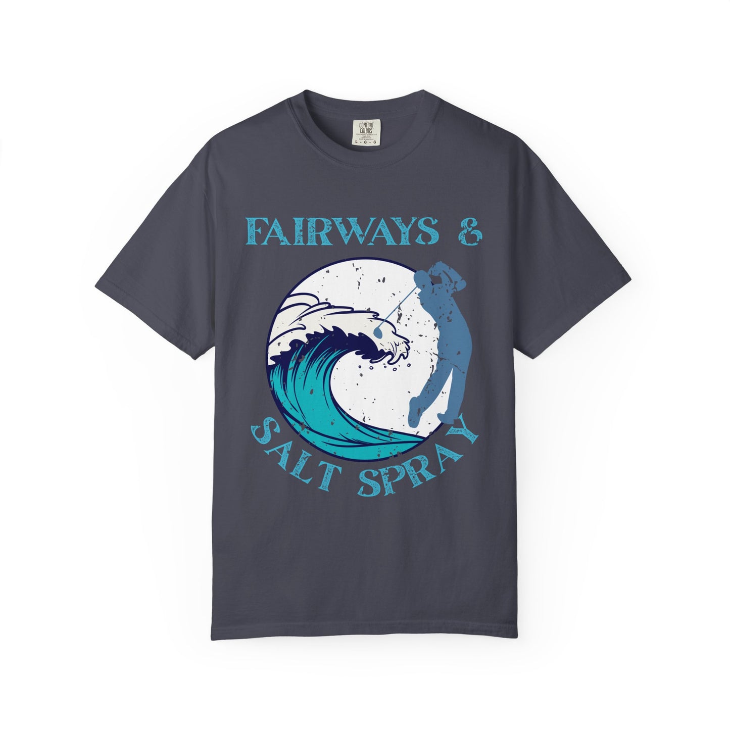Fairways & Salt Spray Shirt, Coastal Golf Tee, Beach Golf Shirt, Golf Vacation T-Shirt, Ocean Golf Graphic Tee, Golfer Gift