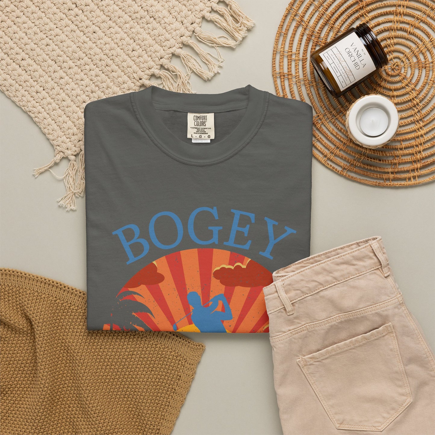 Bogey Beach Club Shirt, Funny Golf Shirt, Coastal Golf Tee, Golf Vacation T-Shirt, Beach Golfer Gift, Golf Lifestyle Apparel