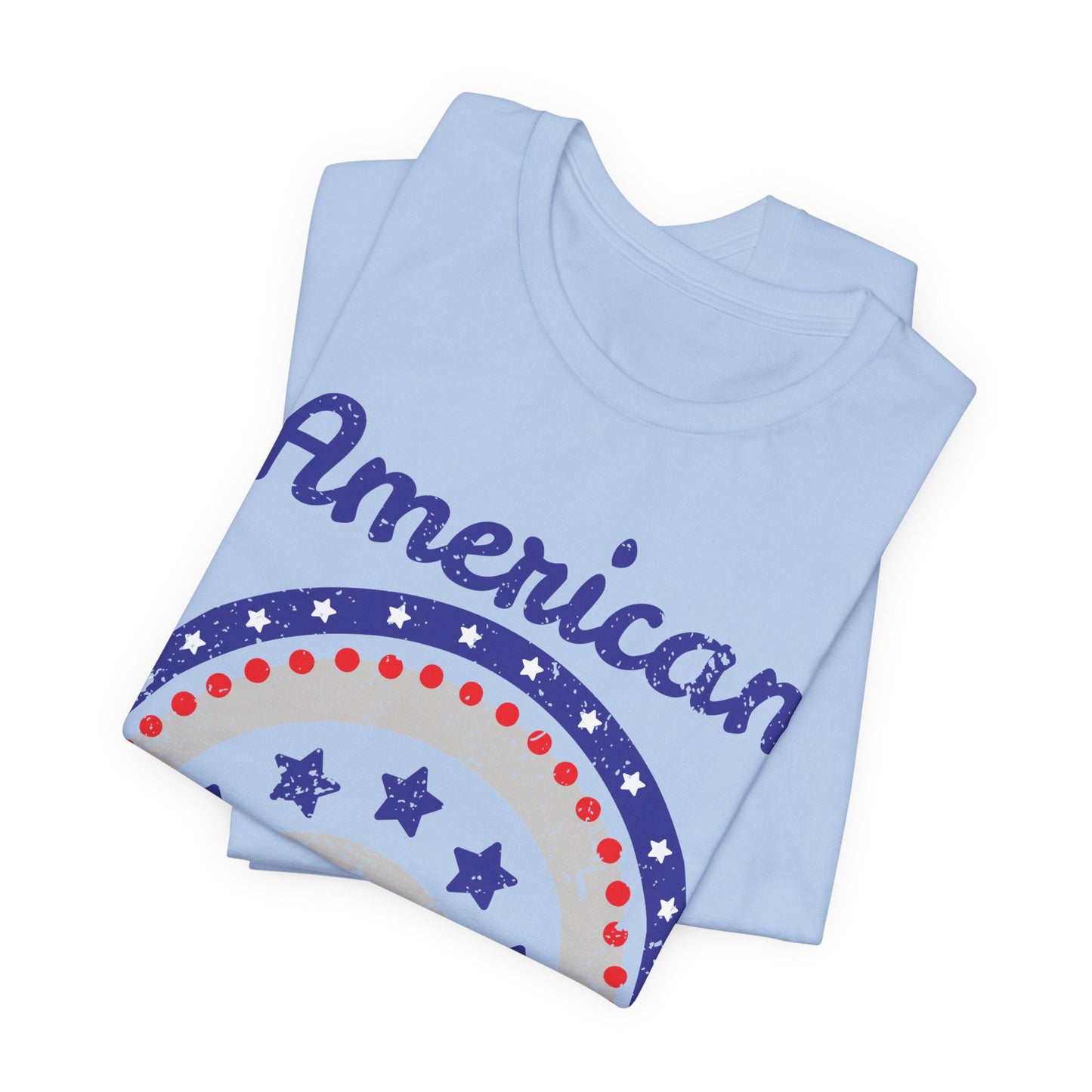 American Girl Shirt, 4th of July Shirt Women, Patriotic USA Tee, Cute Independence Day Outfit, Red White Blue Shirt, USA Graphic Tee