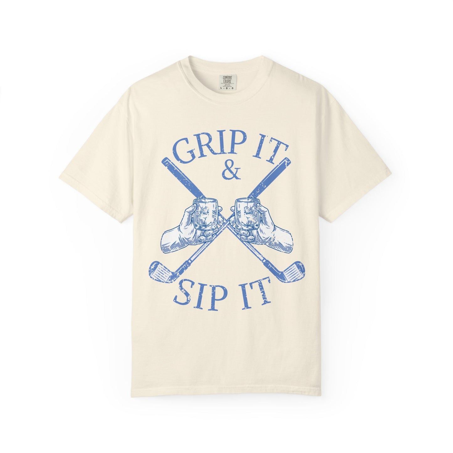 Grip It & Sip It Shirt, Funny Golf Shirt, Golf Drinking Tee, Golf Vacation T-Shirt, Golfer Gift, Golf Trip Apparel