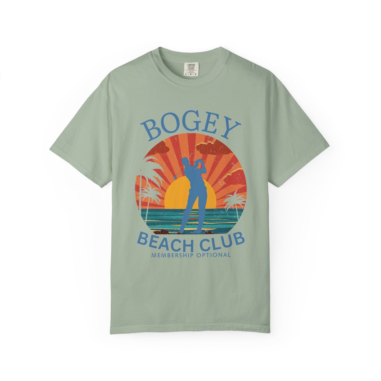 Bogey Beach Club Shirt, Funny Golf Shirt, Coastal Golf Tee, Golf Vacation T-Shirt, Beach Golfer Gift, Golf Lifestyle Apparel