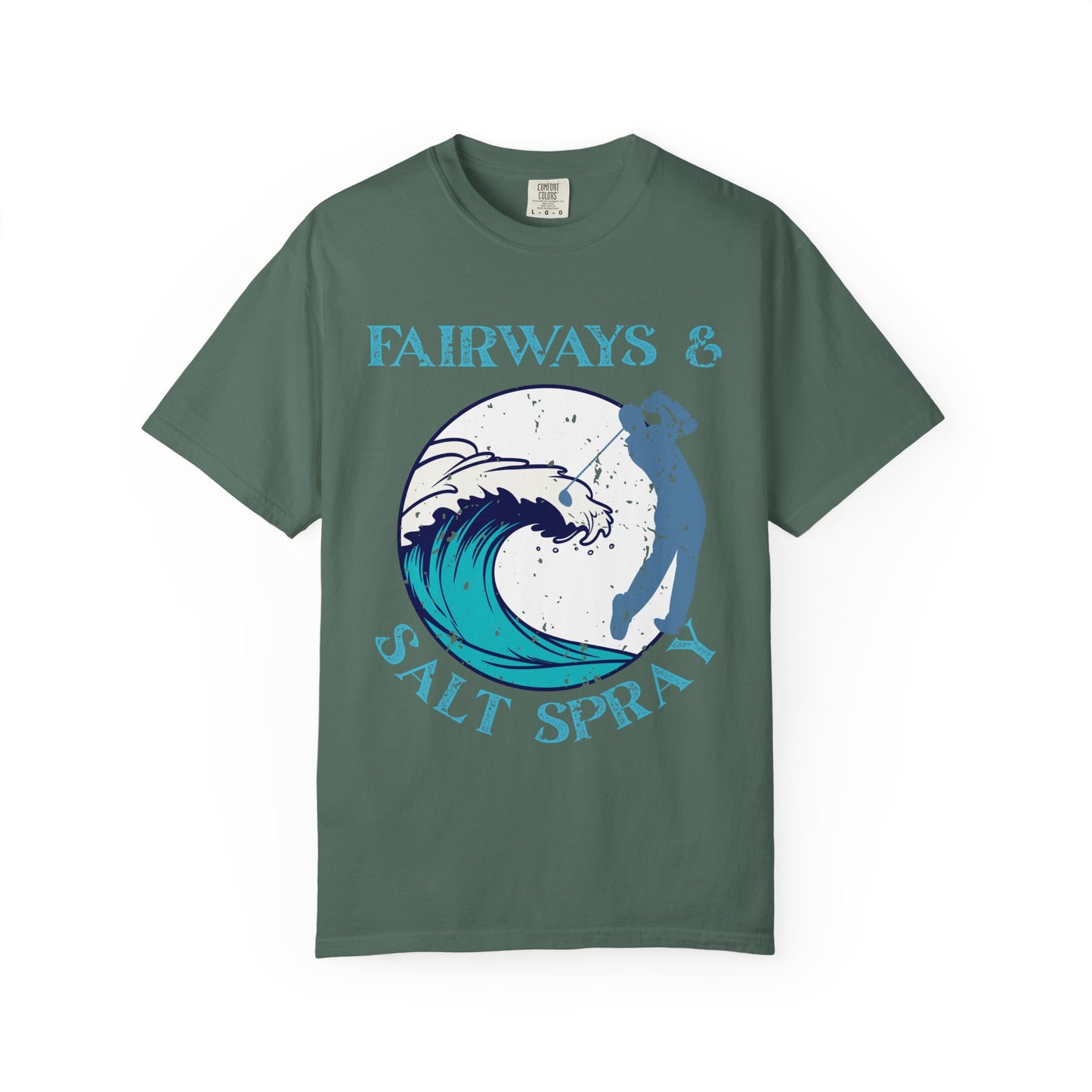 Fairways & Salt Spray Shirt, Coastal Golf Tee, Beach Golf Shirt, Golf Vacation T-Shirt, Ocean Golf Graphic Tee, Golfer Gift