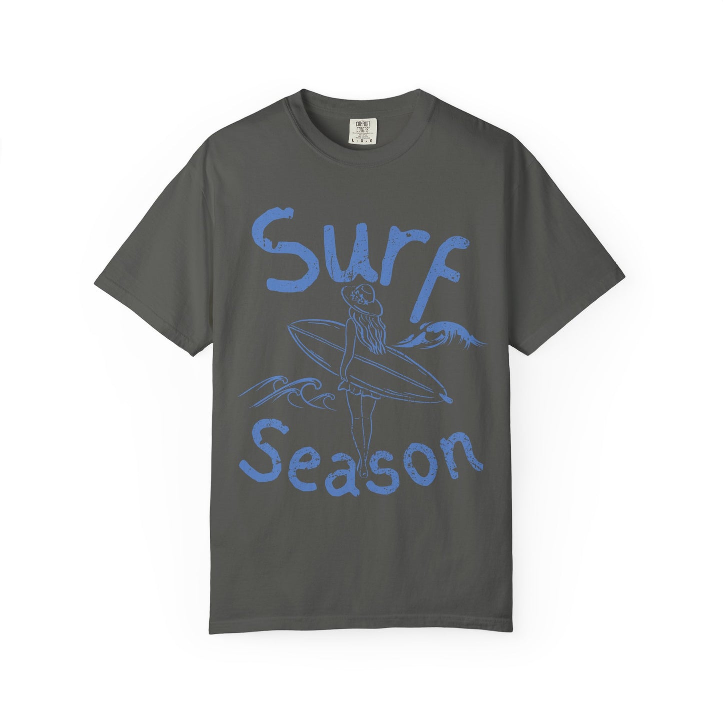 Surf Season Shirt, Beach Graphic Tee, Coastal Summer Shirt, Surfer Girl T-Shirt, Ocean Lover Gift, Beach Vacation Tee