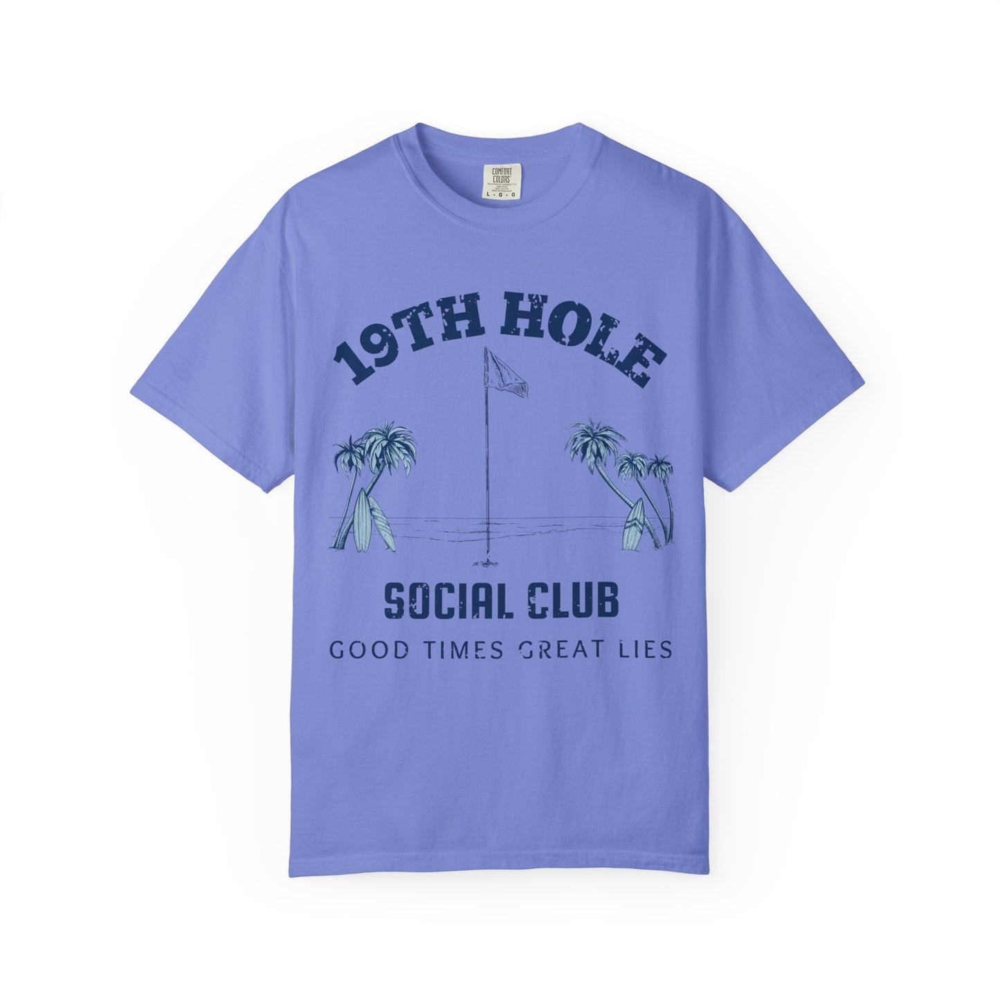 19th Hole Social Club Shirt, Funny Golf Shirt, Golf Drinking Tee, Golf Vacation T-Shirt, Golfer Gift, Golf Trip Apparel