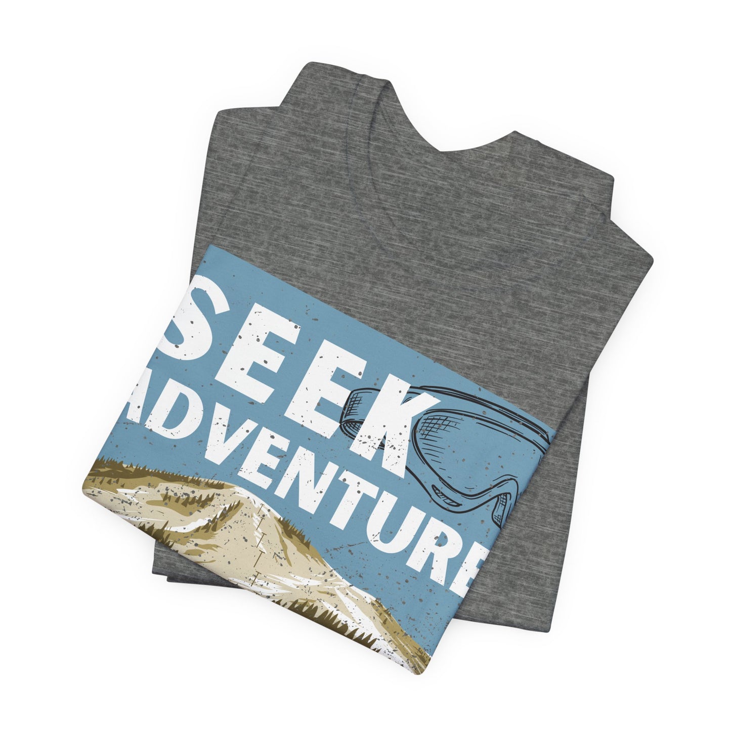 Seek Adventure Shirt, Ski Graphic Tee, Winter Mountain Shirt, Snowboarding Tee, Ski Trip Shirt, Outdoor Adventure Shirt, Travel Tee