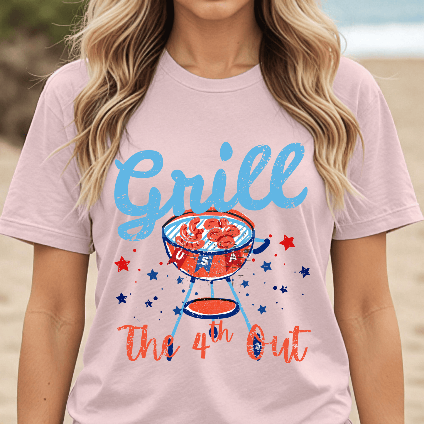 Grill the 4th Out T-shirt, Funny 4th of July BBQ Tee, Patriotic Grill Shirt, Independence Day T-Shirt, Summer Cookout Tee