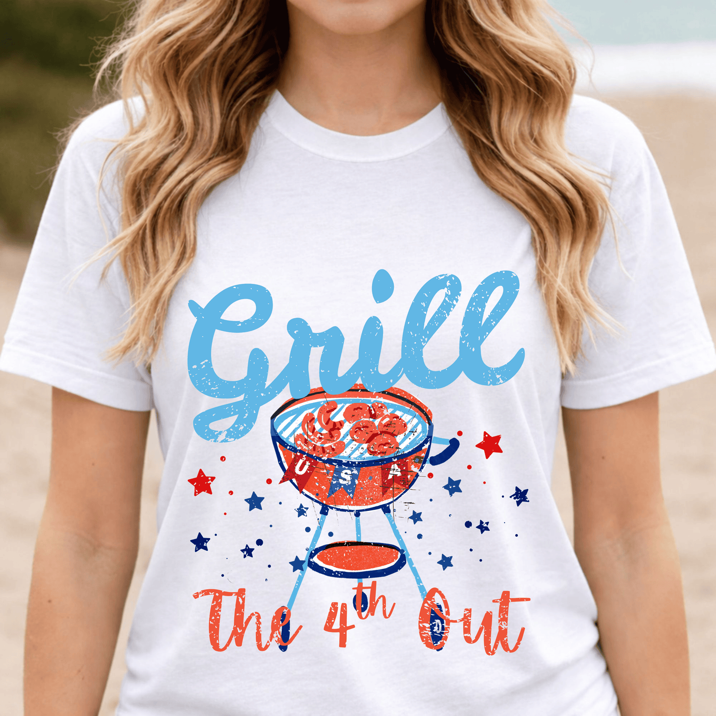 Grill the 4th Out T-shirt, Funny 4th of July BBQ Tee, Patriotic Grill Shirt, Independence Day T-Shirt, Summer Cookout Tee