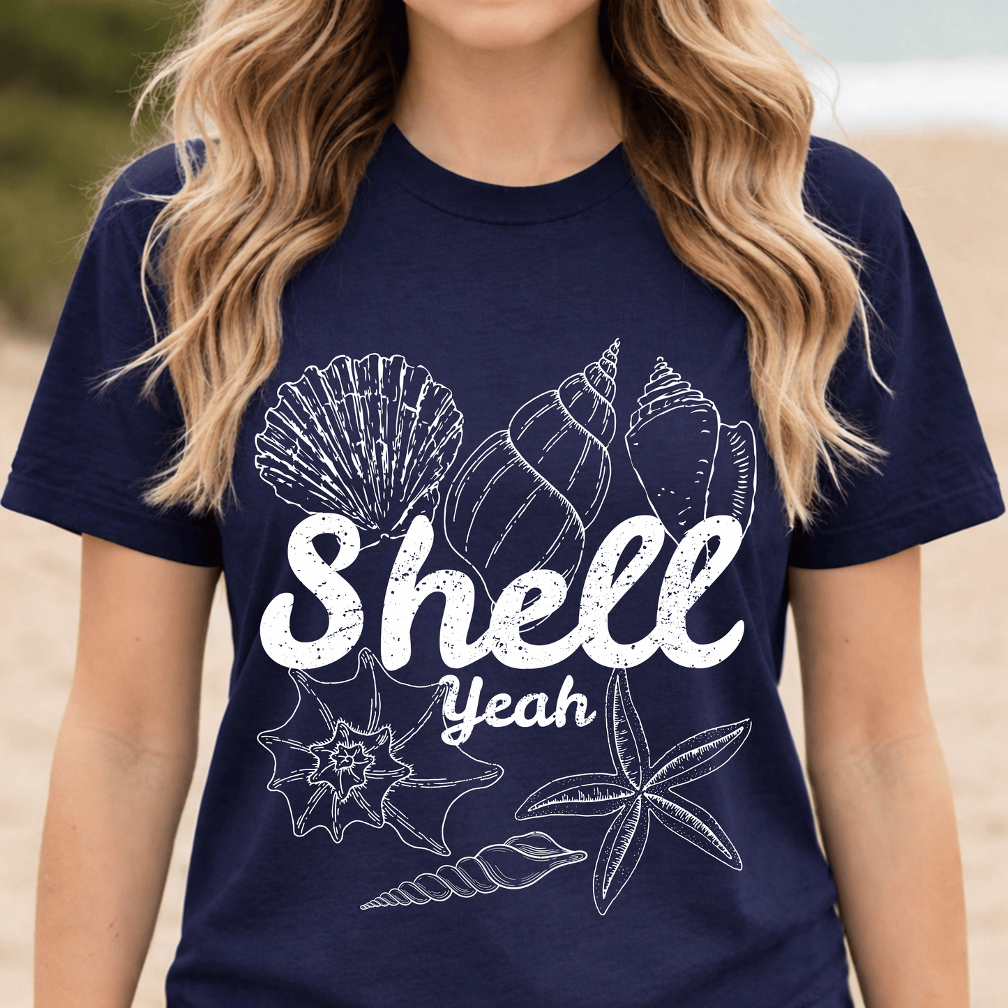 Shell Yeah Shirt, Beach Vacation Tee, Coastal Summer Shirt, Cute Beach Shirt, Ocean Graphic Tee, Funny Beach Tee, Summer Outfit