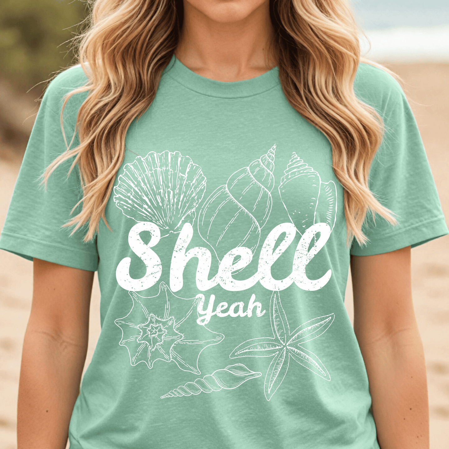 Shell Yeah Shirt, Beach Vacation Tee, Coastal Summer Shirt, Cute Beach Shirt, Ocean Graphic Tee, Funny Beach Tee, Summer Outfit