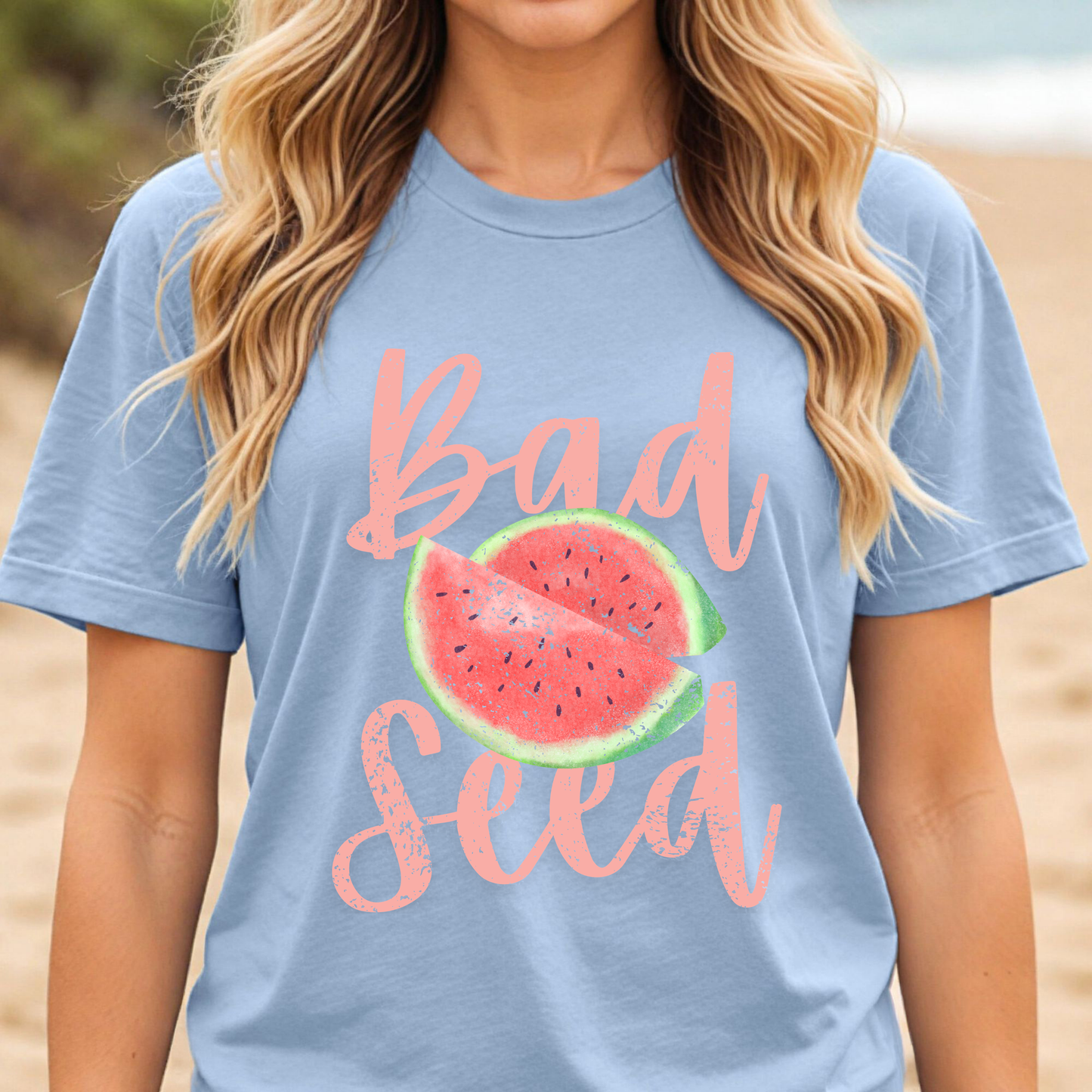 Bad Seed Watermelon Shirt, Cute Summer Tee, Funny Sassy Graphic Tee, Trendy Aesthetic Shirt, Fruit Graphic Tee, Teen Girl Outfit