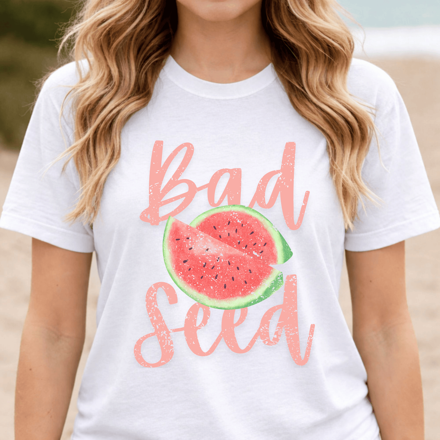 Bad Seed Watermelon Shirt, Cute Summer Tee, Funny Sassy Graphic Tee, Trendy Aesthetic Shirt, Fruit Graphic Tee, Teen Girl Outfit