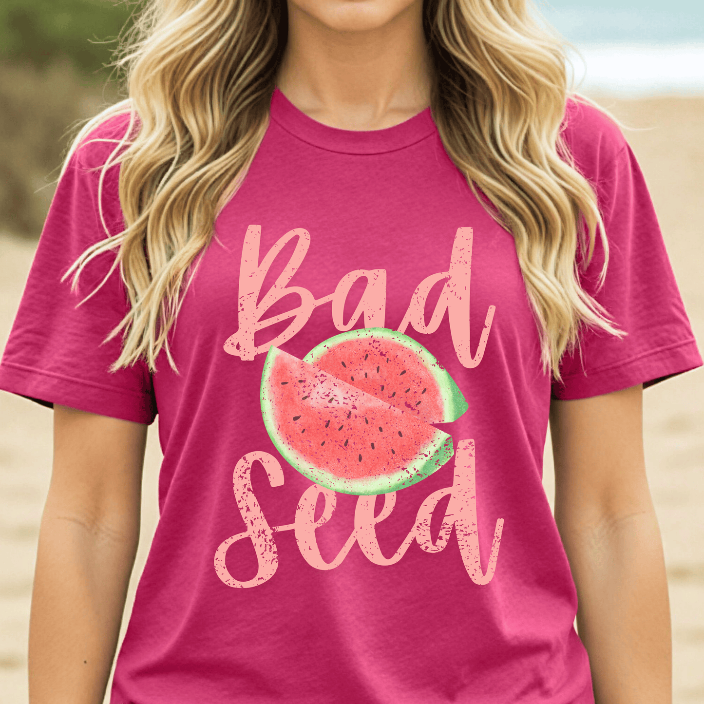 Bad Seed Watermelon Shirt, Cute Summer Tee, Funny Sassy Graphic Tee, Trendy Aesthetic Shirt, Fruit Graphic Tee, Teen Girl Outfit