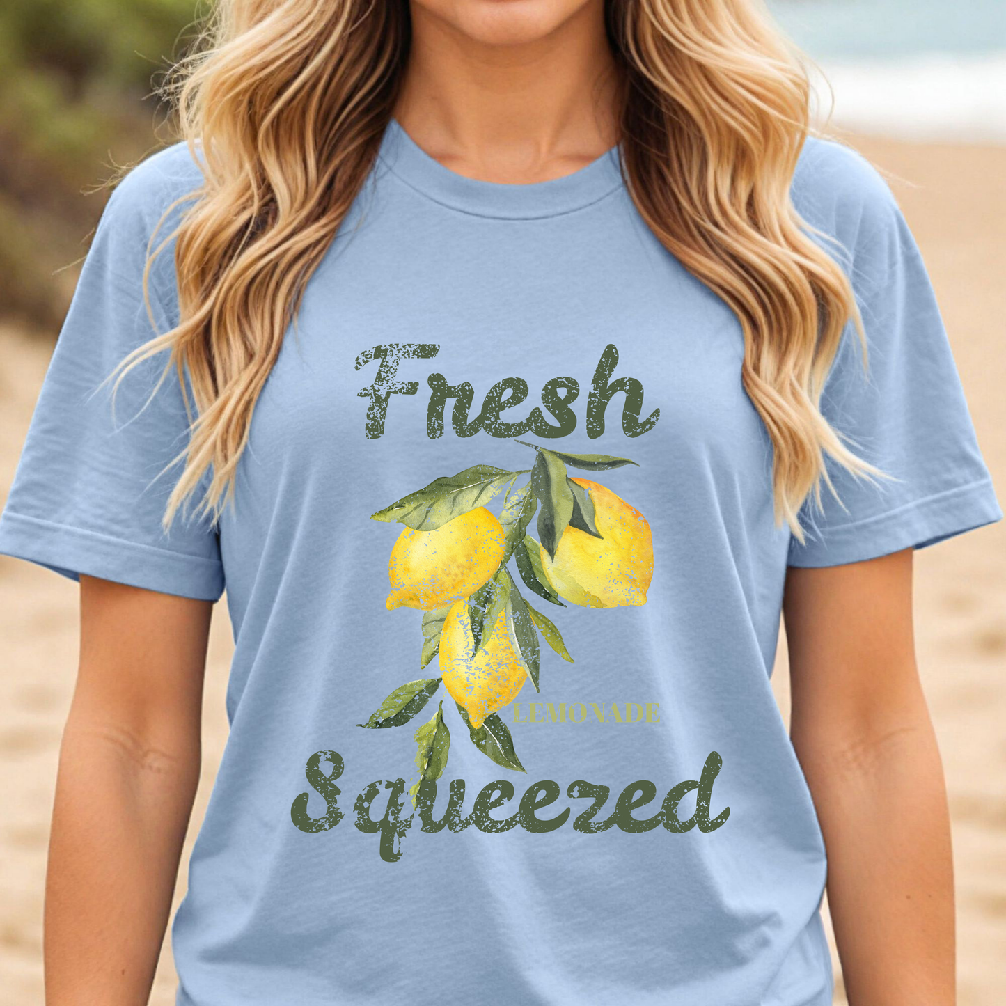Fresh Squeezed Lemon Shirt, Lemon Graphic Tee, Cute Summer Citrus Shirt, Lemon Lover Gift, Retro Fruit Graphic T-Shirt