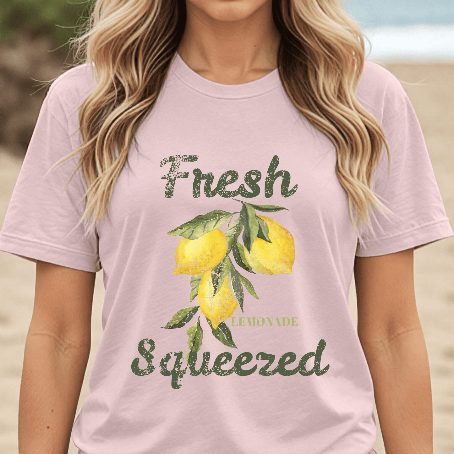 Fresh Squeezed Lemon Shirt, Lemon Graphic Tee, Cute Summer Citrus Shirt, Lemon Lover Gift, Retro Fruit Graphic T-Shirt