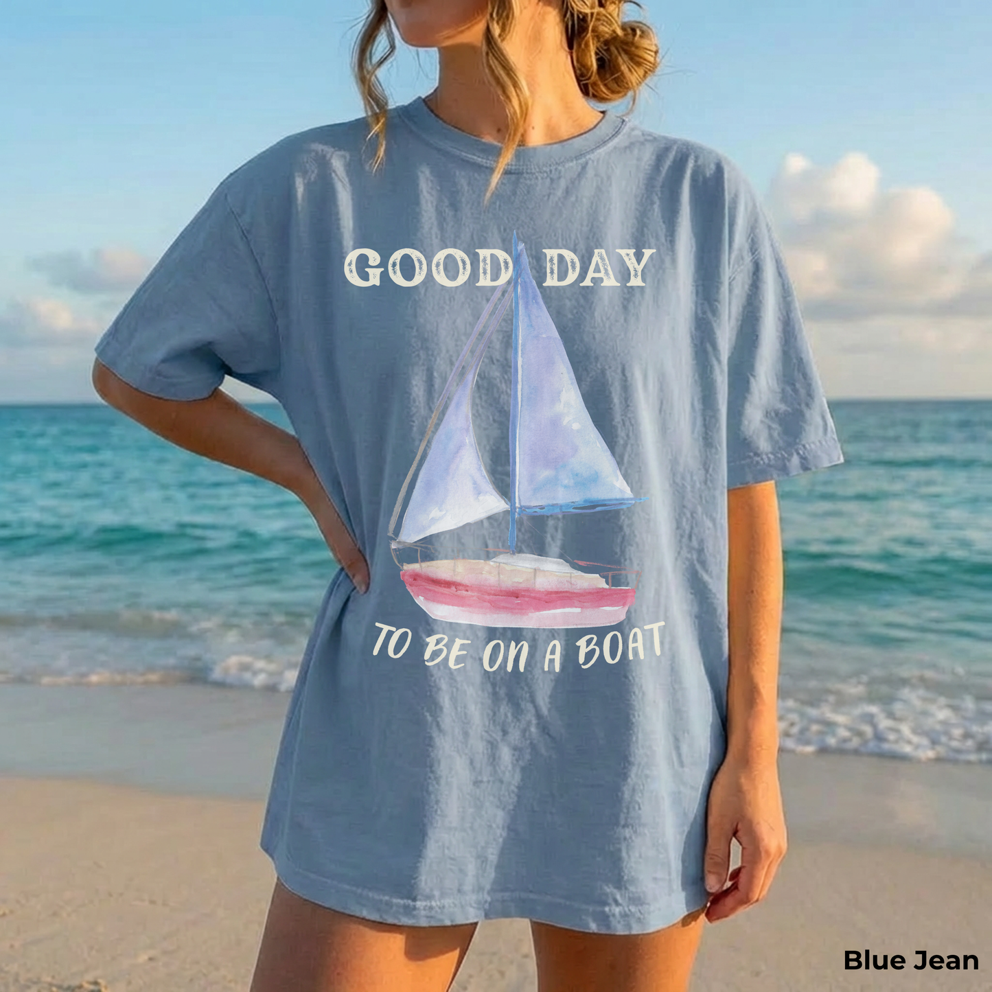 Good Day to Be on a Boat Shirt, Coastal Boat Tee, Lake Life Shirt, Beach Vacation T-Shirt, Nautical Summer Tee, Boat Lover Gift
