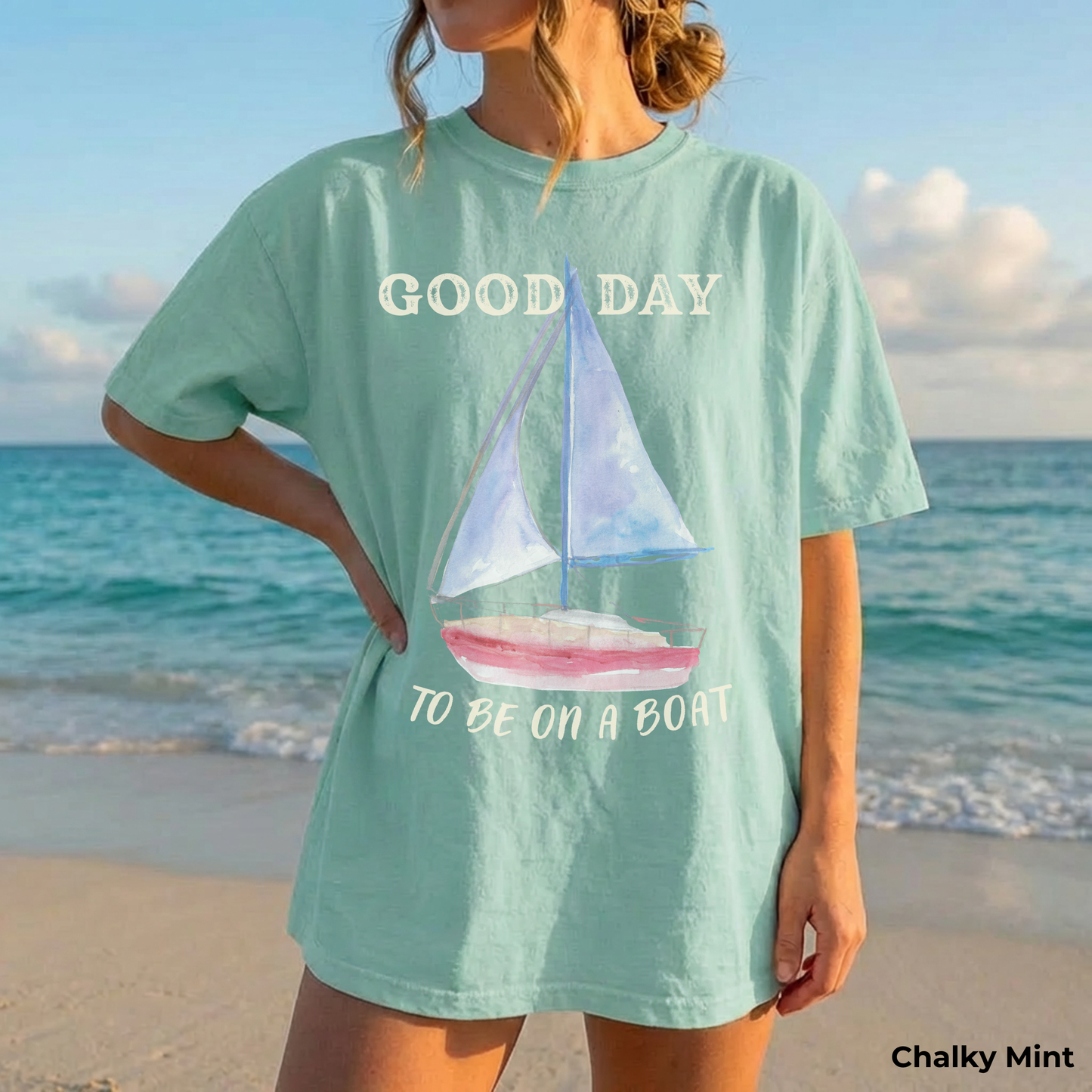 Good Day to Be on a Boat Shirt, Coastal Boat Tee, Lake Life Shirt, Beach Vacation T-Shirt, Nautical Summer Tee, Boat Lover Gift