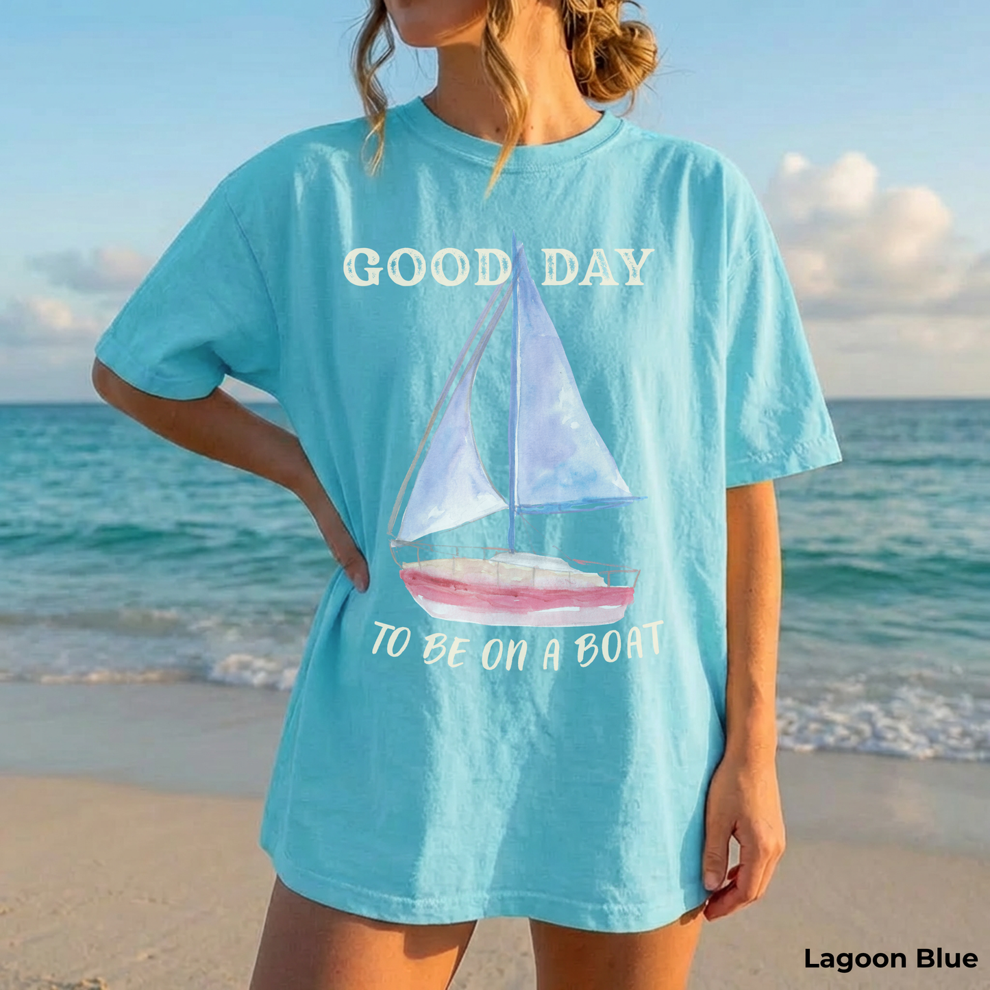 Good Day to Be on a Boat Shirt, Coastal Boat Tee, Lake Life Shirt, Beach Vacation T-Shirt, Nautical Summer Tee, Boat Lover Gift