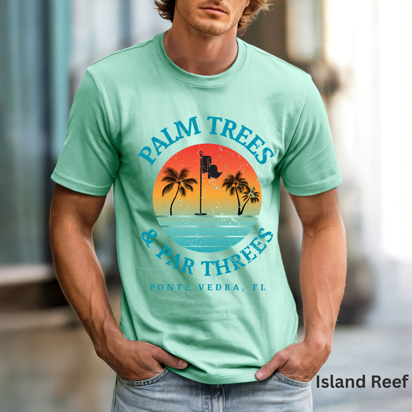 Ponte Vedra Beach, Saltwater & Sand Wedges Shirt, Beach Golf Tee, Golf Vacation T-Shirt, Coastal Lifestyle Apparel, Golfer Gift for Men