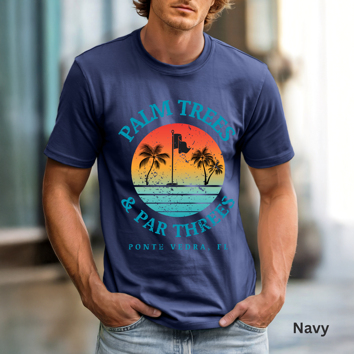 Ponte Vedra Beach, Saltwater & Sand Wedges Shirt, Beach Golf Tee, Golf Vacation T-Shirt, Coastal Lifestyle Apparel, Golfer Gift for Men