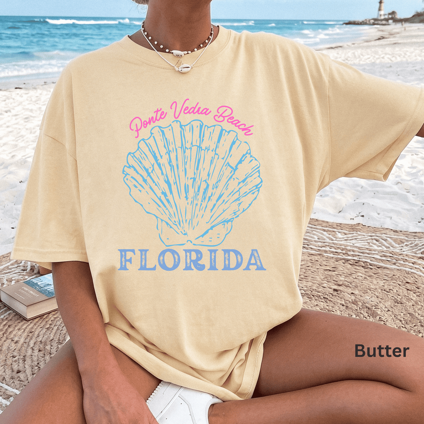 Ponte Vedra Beach Florida Shirt, Coastal Shell Tee, Florida Beach Shirt, Ponte Vedra Souvenir, Beach Vacation T-Shirt