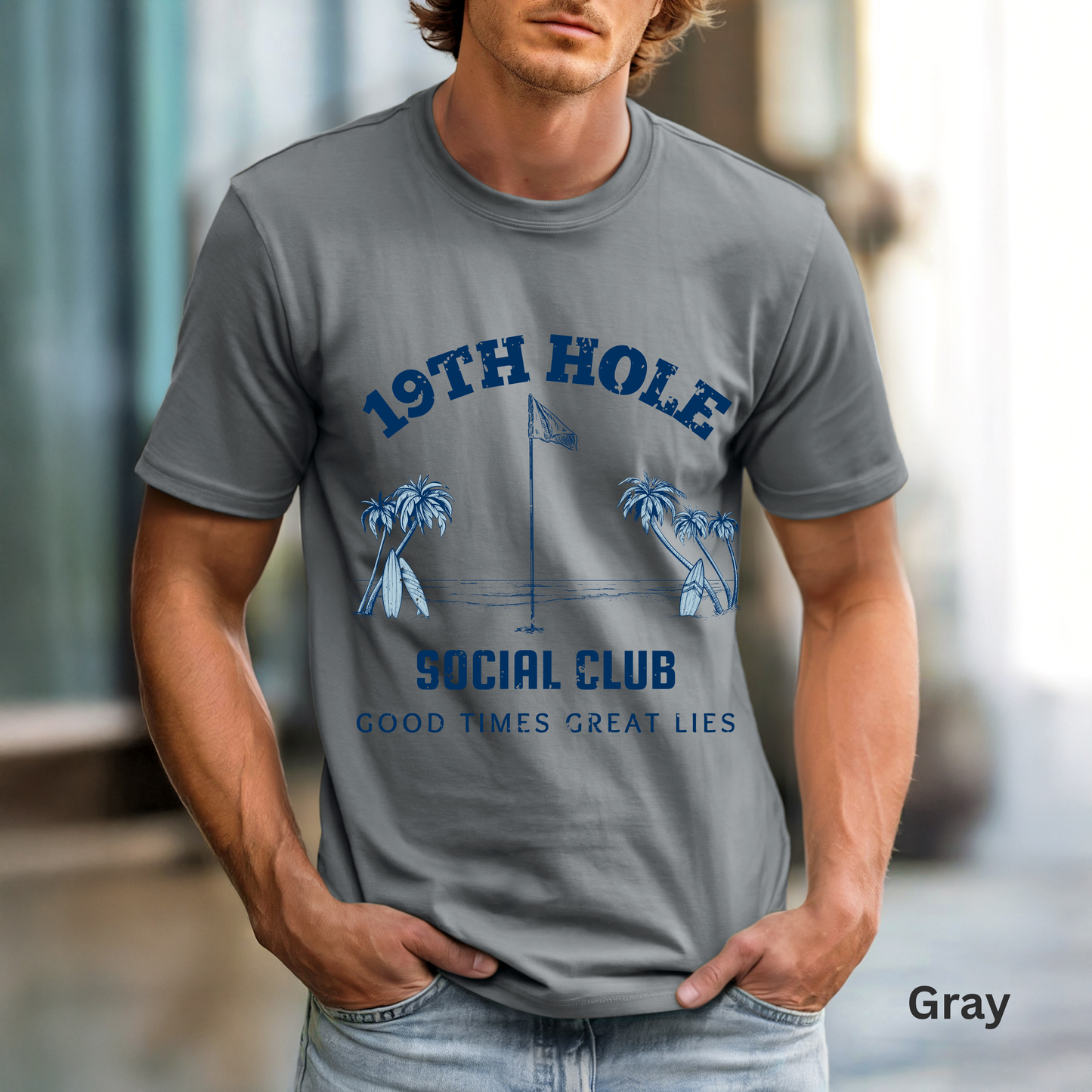 19th Hole Social Club Shirt, Funny Golf Shirt, Golf Drinking Tee, Golf Vacation T-Shirt, Golfer Gift, Golf Trip Apparel