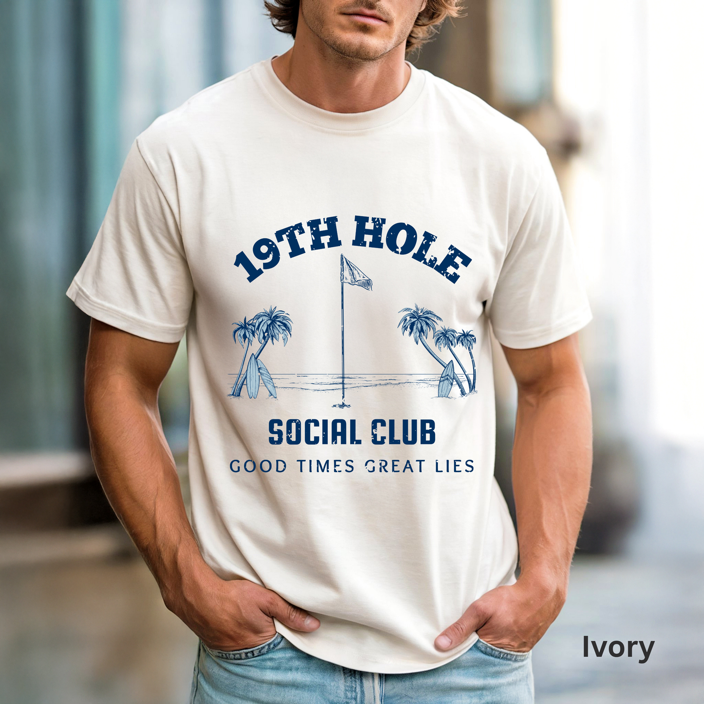 19th Hole Social Club Shirt, Funny Golf Shirt, Golf Drinking Tee, Golf Vacation T-Shirt, Golfer Gift, Golf Trip Apparel
