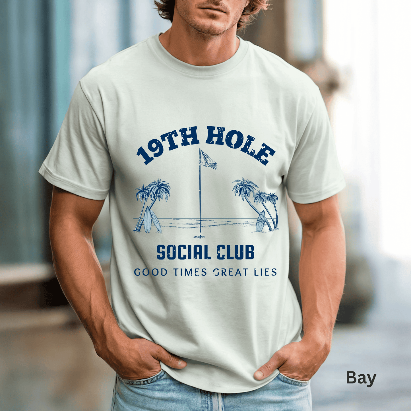 19th Hole Social Club Shirt, Funny Golf Shirt, Golf Drinking Tee, Golf Vacation T-Shirt, Golfer Gift, Golf Trip Apparel