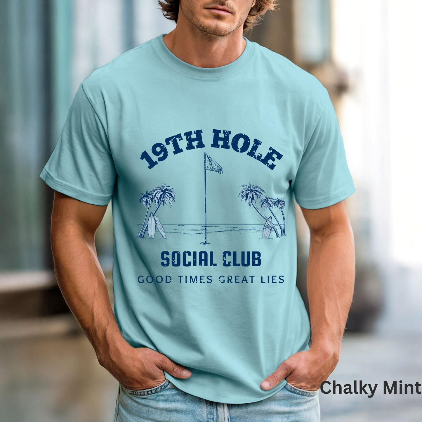 19th Hole Social Club Shirt, Funny Golf Shirt, Golf Drinking Tee, Golf Vacation T-Shirt, Golfer Gift, Golf Trip Apparel