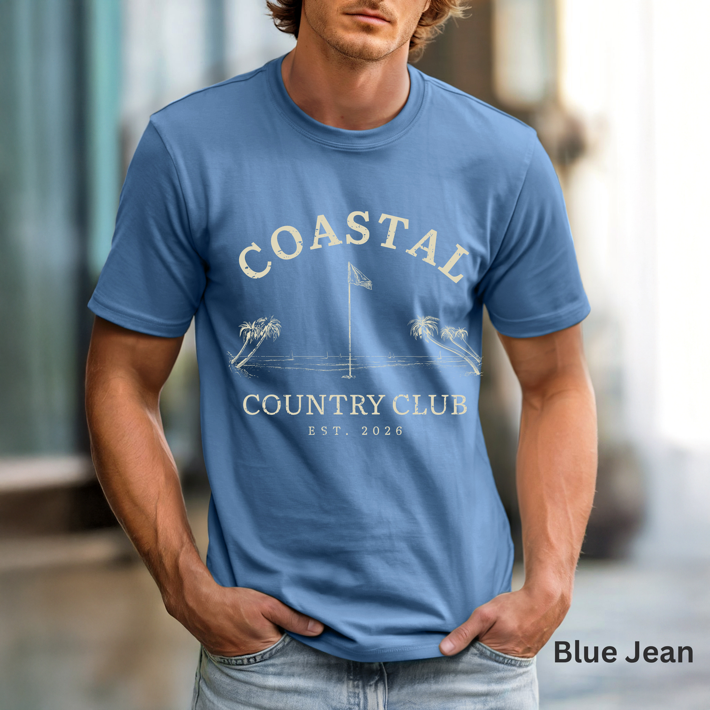 Coastal Country Club Shirt, Coastal Golf Tee, Beach Club T-Shirt, Golf Lifestyle Shirt, Resort Wear, Golfer Gift