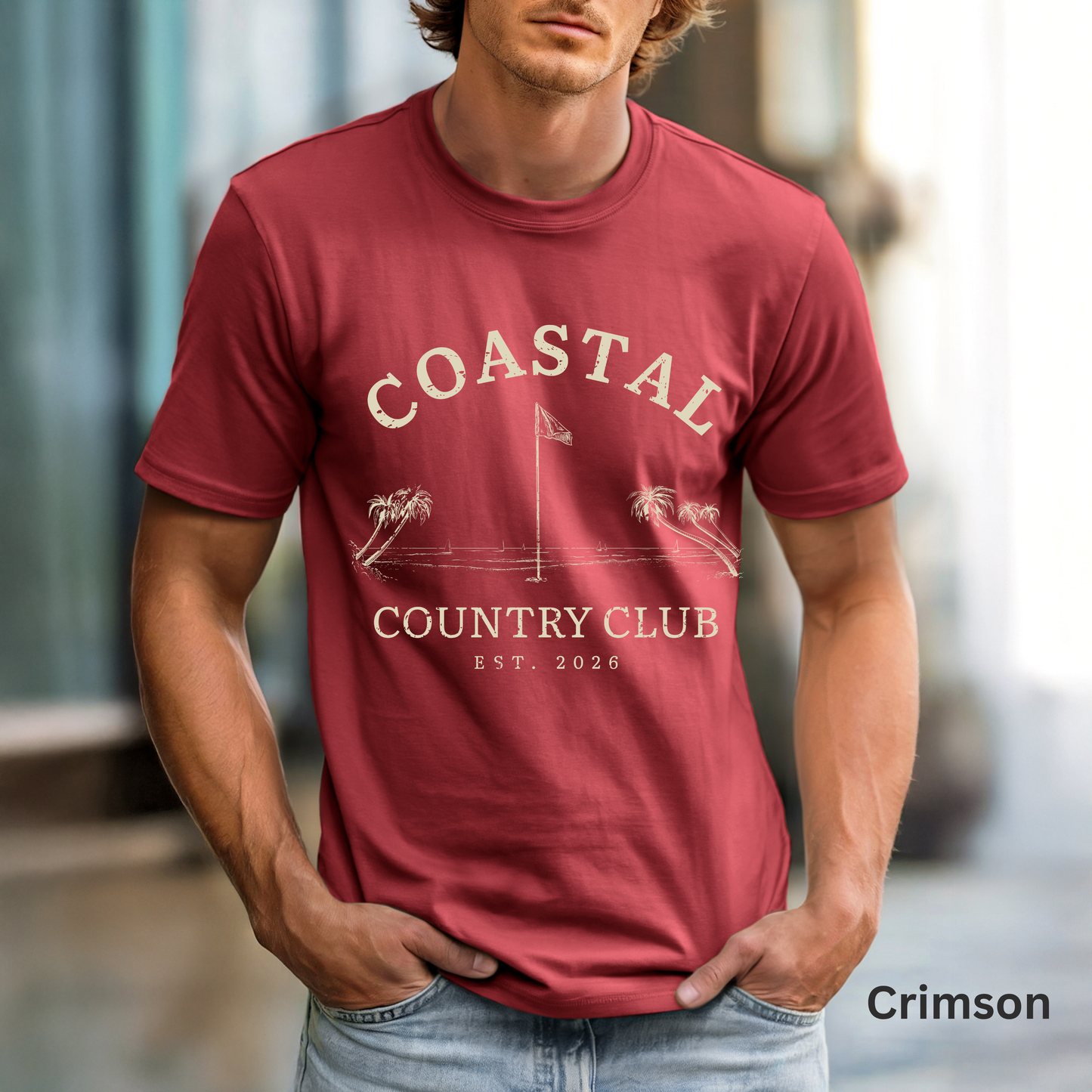Coastal Country Club Shirt, Coastal Golf Tee, Beach Club T-Shirt, Golf Lifestyle Shirt, Resort Wear, Golfer Gift