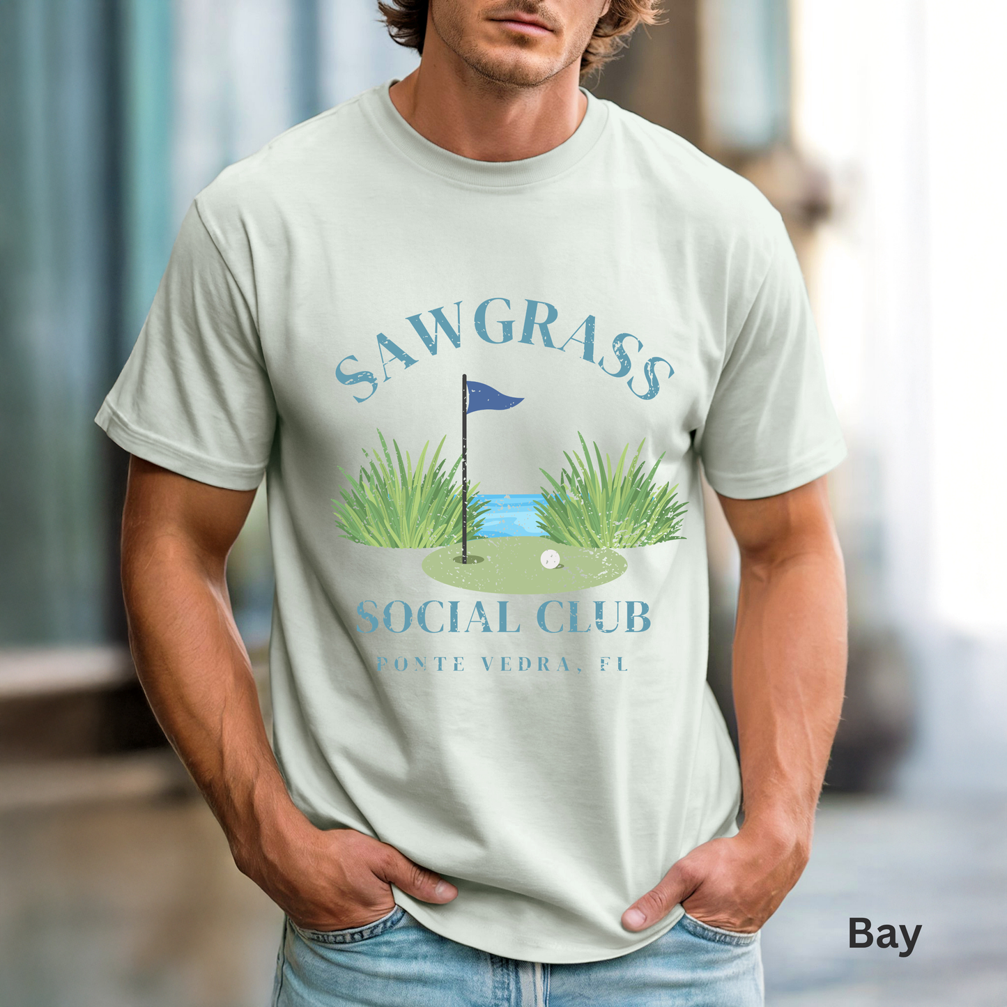 Sawgrass Social Club Shirt, Ponte Vedra Beach Tee, Coastal Golf Shirt, Florida Golf T-Shirt, Golf Lover Gift