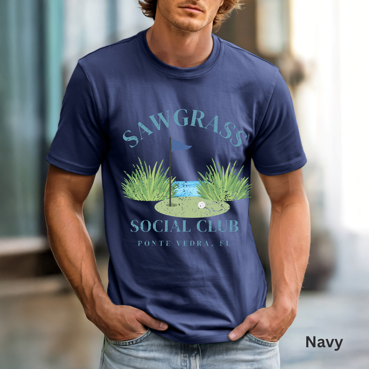 Sawgrass Social Club Shirt, Ponte Vedra Beach Tee, Coastal Golf Shirt, Florida Golf T-Shirt, Golf Lover Gift