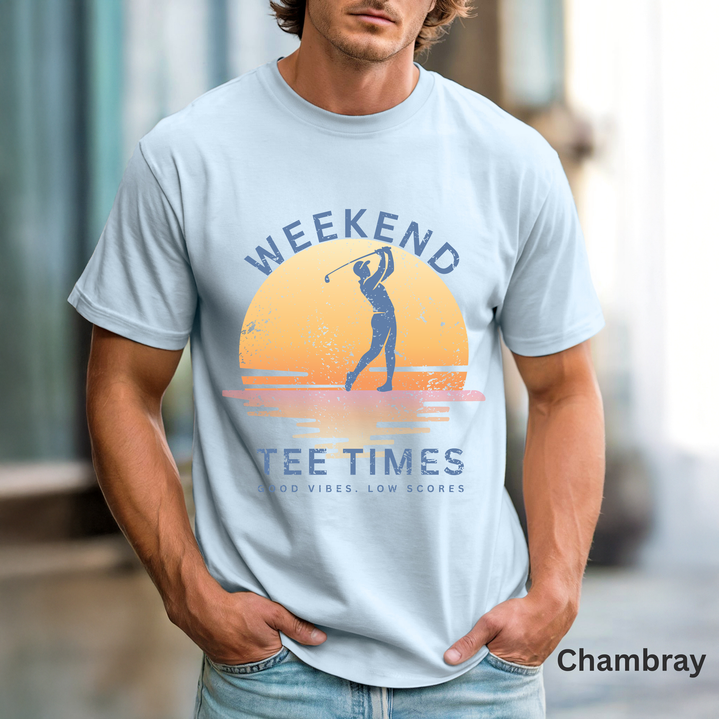 Weekend Tee Times Shirt, Coastal Golf Tee, Golf Vacation Shirt, Beach Golf T-Shirt, Funny Golfer Gift, Golf Lifestyle Tee