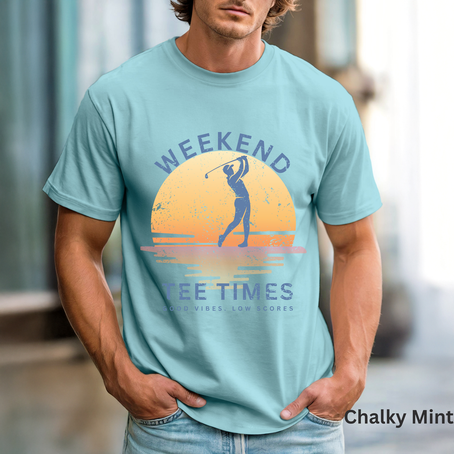 Weekend Tee Times Shirt, Coastal Golf Tee, Golf Vacation Shirt, Beach Golf T-Shirt, Funny Golfer Gift, Golf Lifestyle Tee