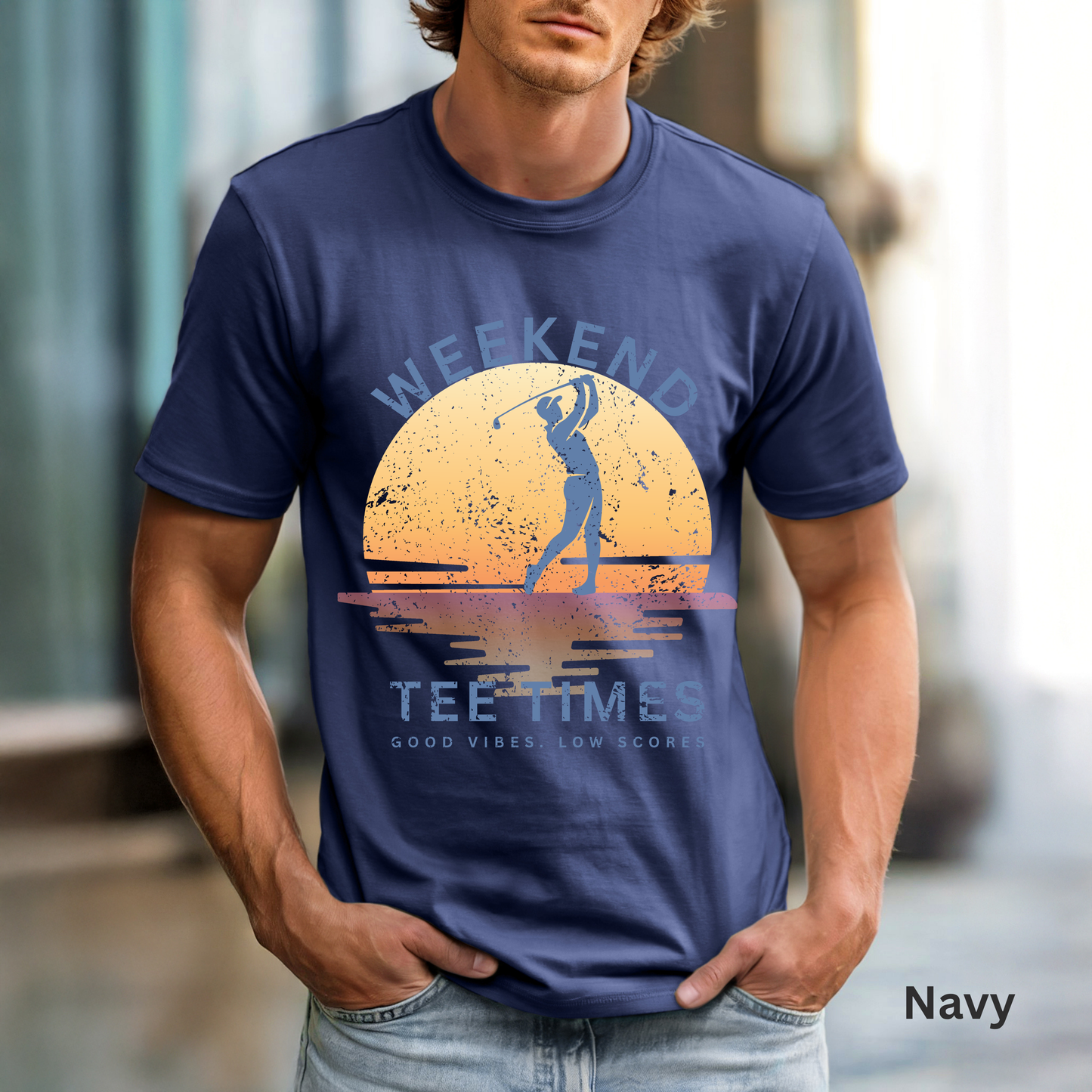 Weekend Tee Times Shirt, Coastal Golf Tee, Golf Vacation Shirt, Beach Golf T-Shirt, Funny Golfer Gift, Golf Lifestyle Tee