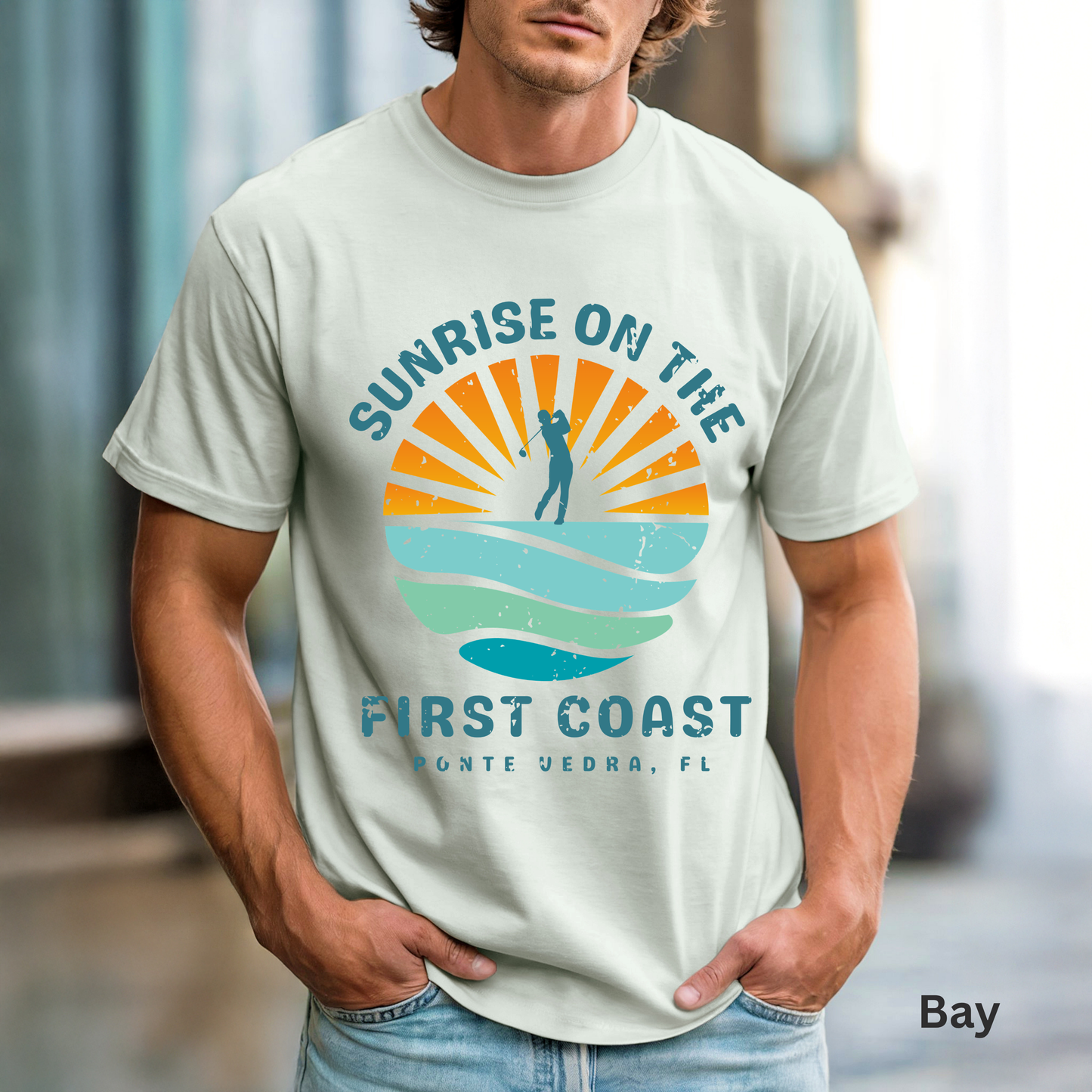 Sunrise on the First Coast Shirt, Ponte Vedra Beach Tee, Florida Coastal Shirt, Beach Vacation T-Shirt, Local Florida Gift