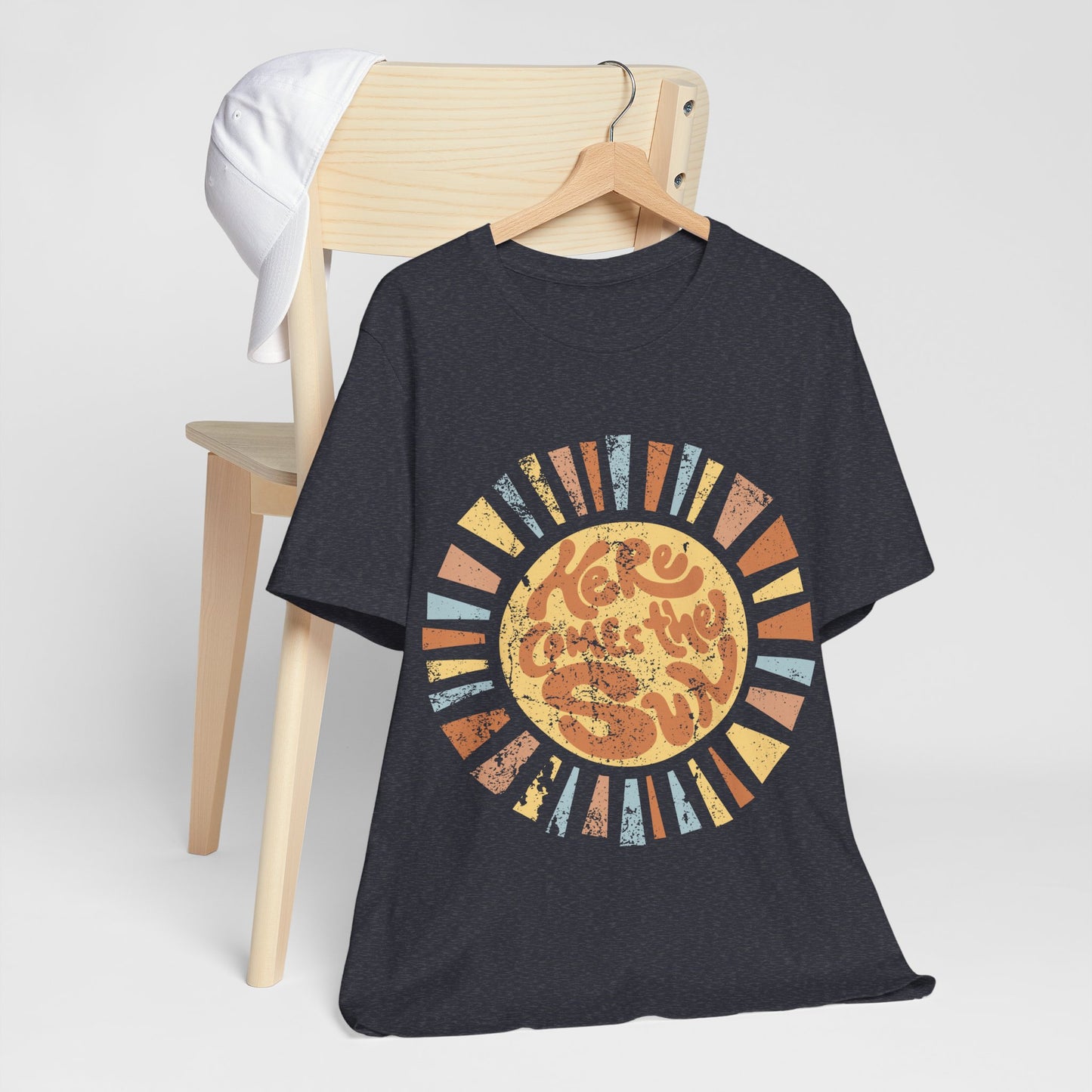 Here Comes the Sun Shirt, Retro Summer Tee, Vintage Sunshine Shirt, 4th of July Shirt, Boho Summer Graphic Tee